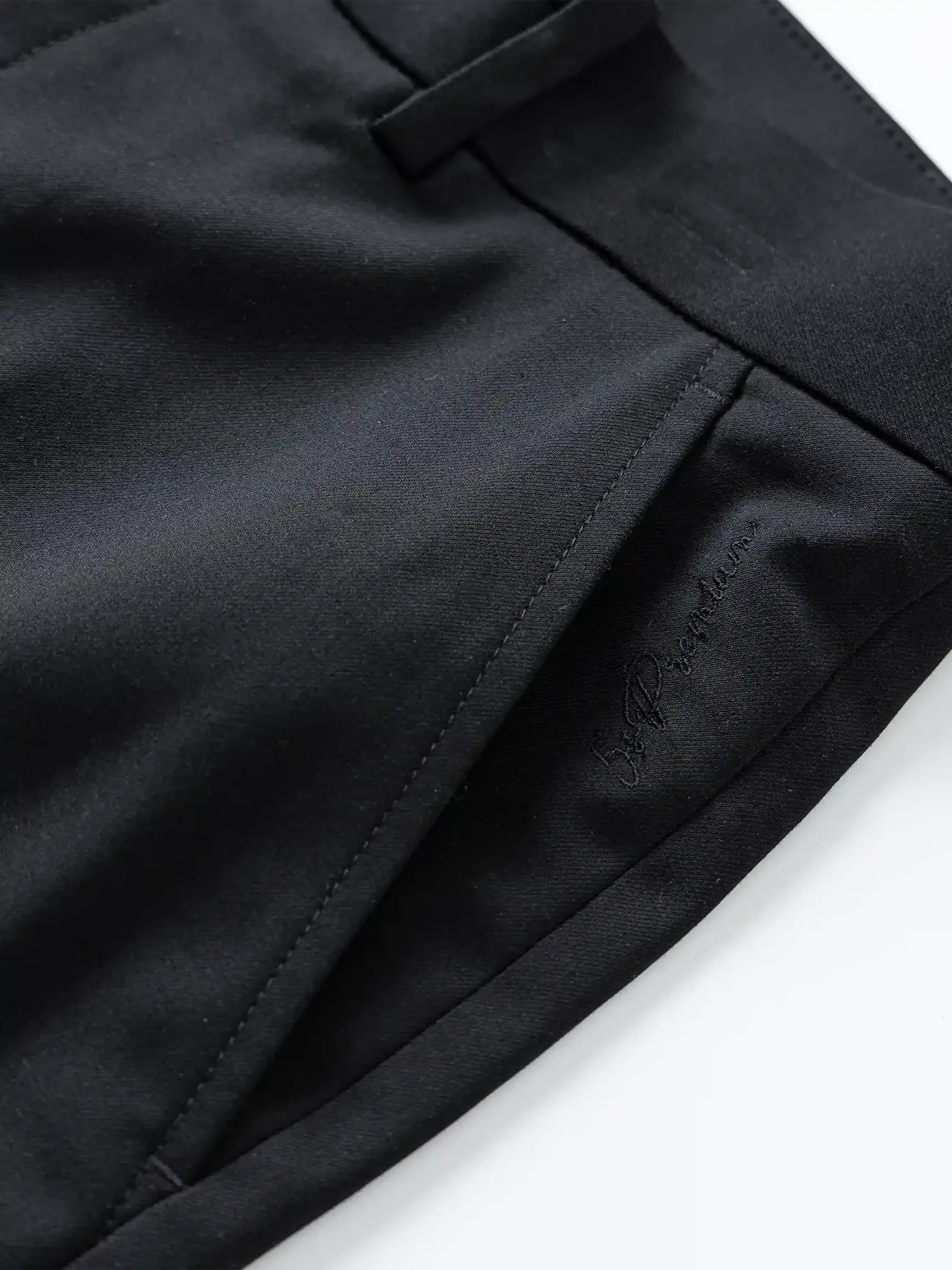 Quần Tây Nam 5S Fashion Trơn Màu Đen Slimfit QAU24163