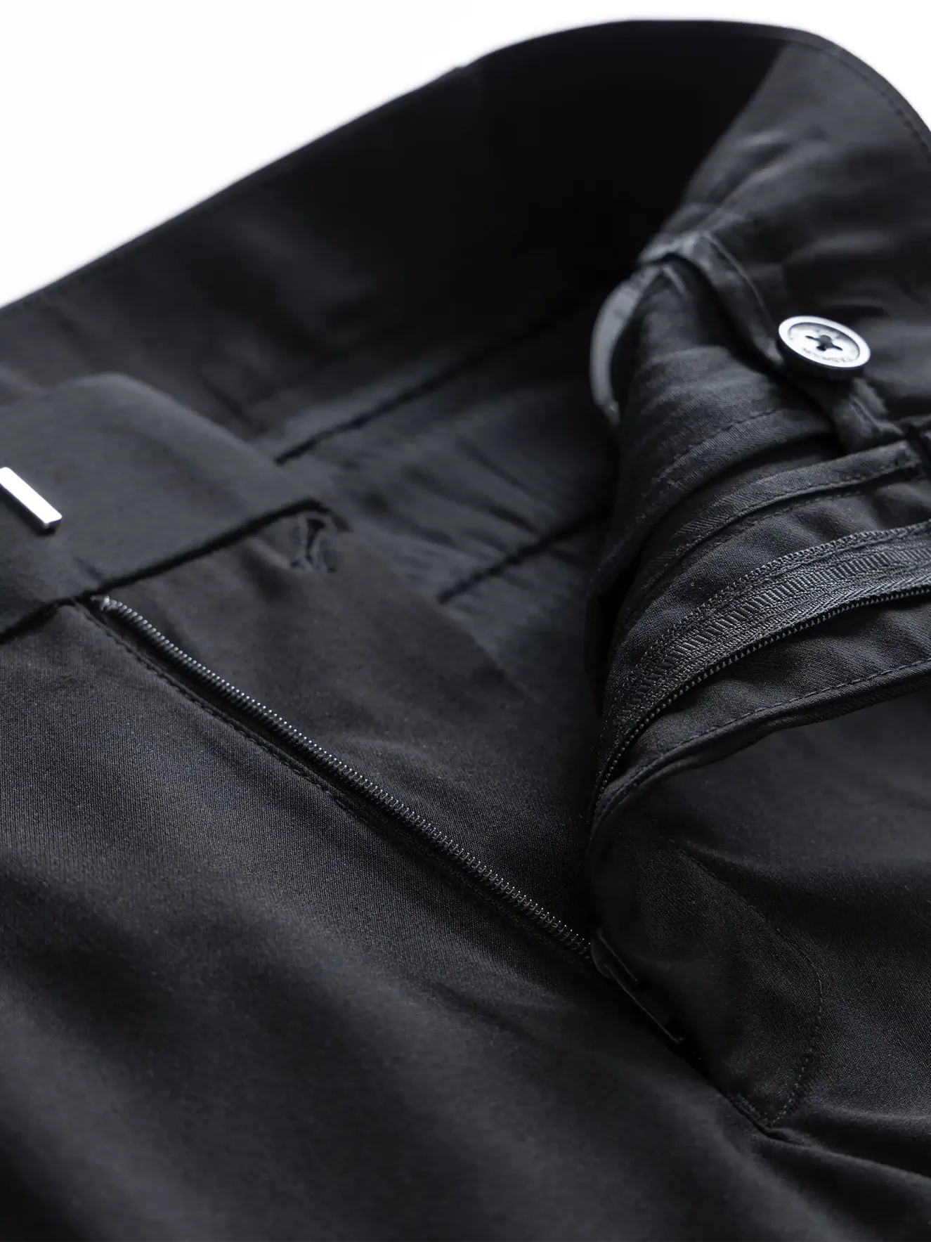 Quần Tây Nam 5S Fashion Trơn Màu Đen Slimfit QAU24163
