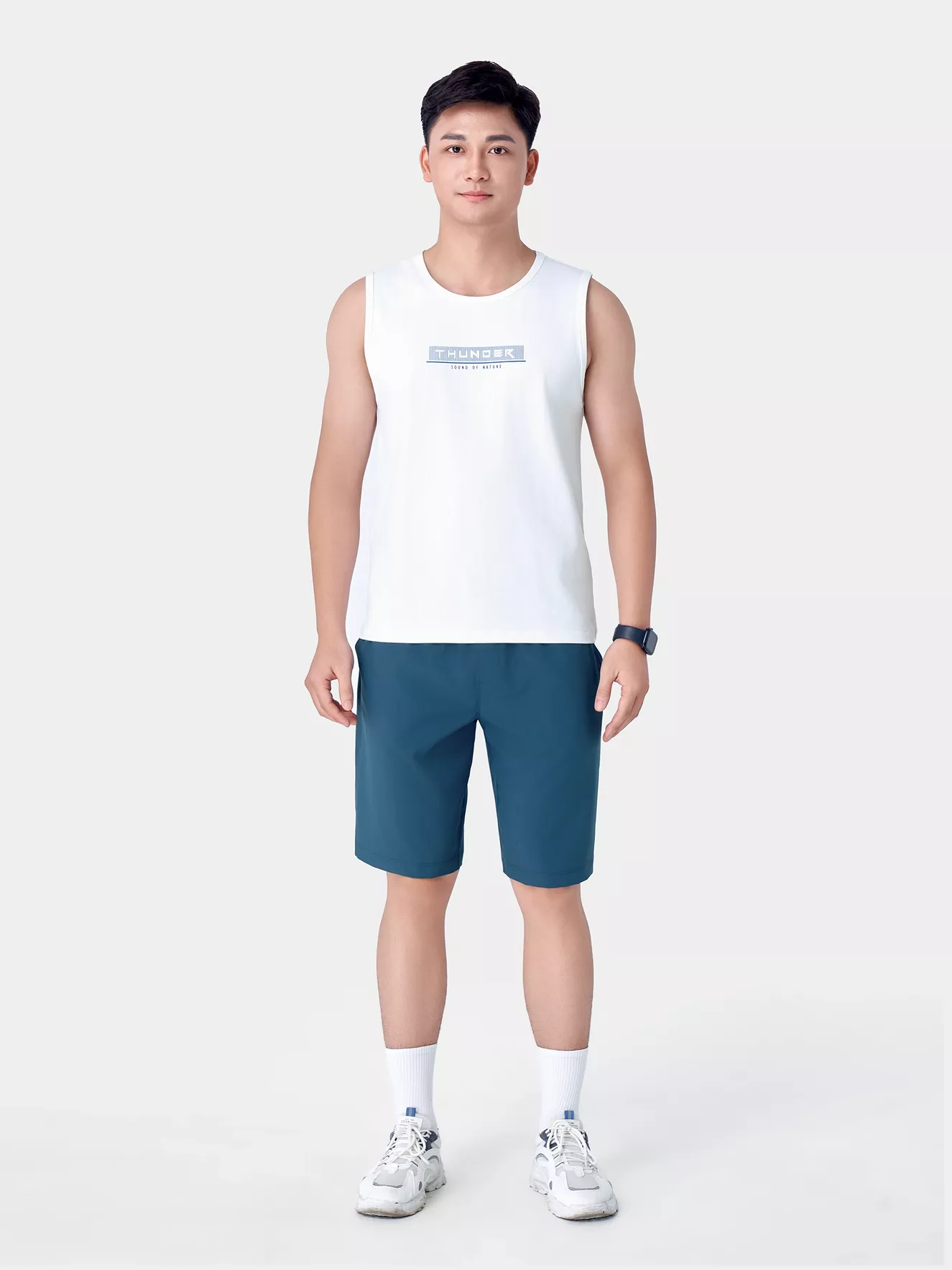 Áo Sát Nách Nam 5S Fashion In Chữ Regular ASN24013