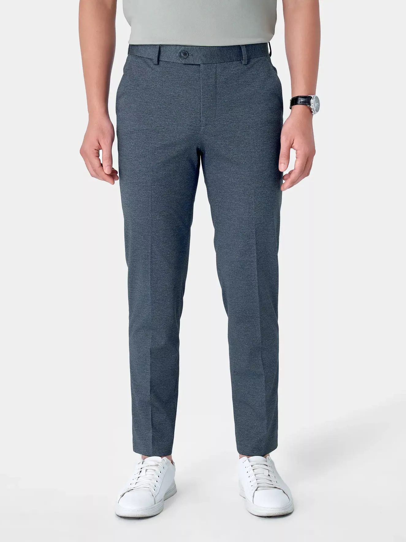 Quần Tây Nam 5S Fashion Melange Phom Regular QAU24012