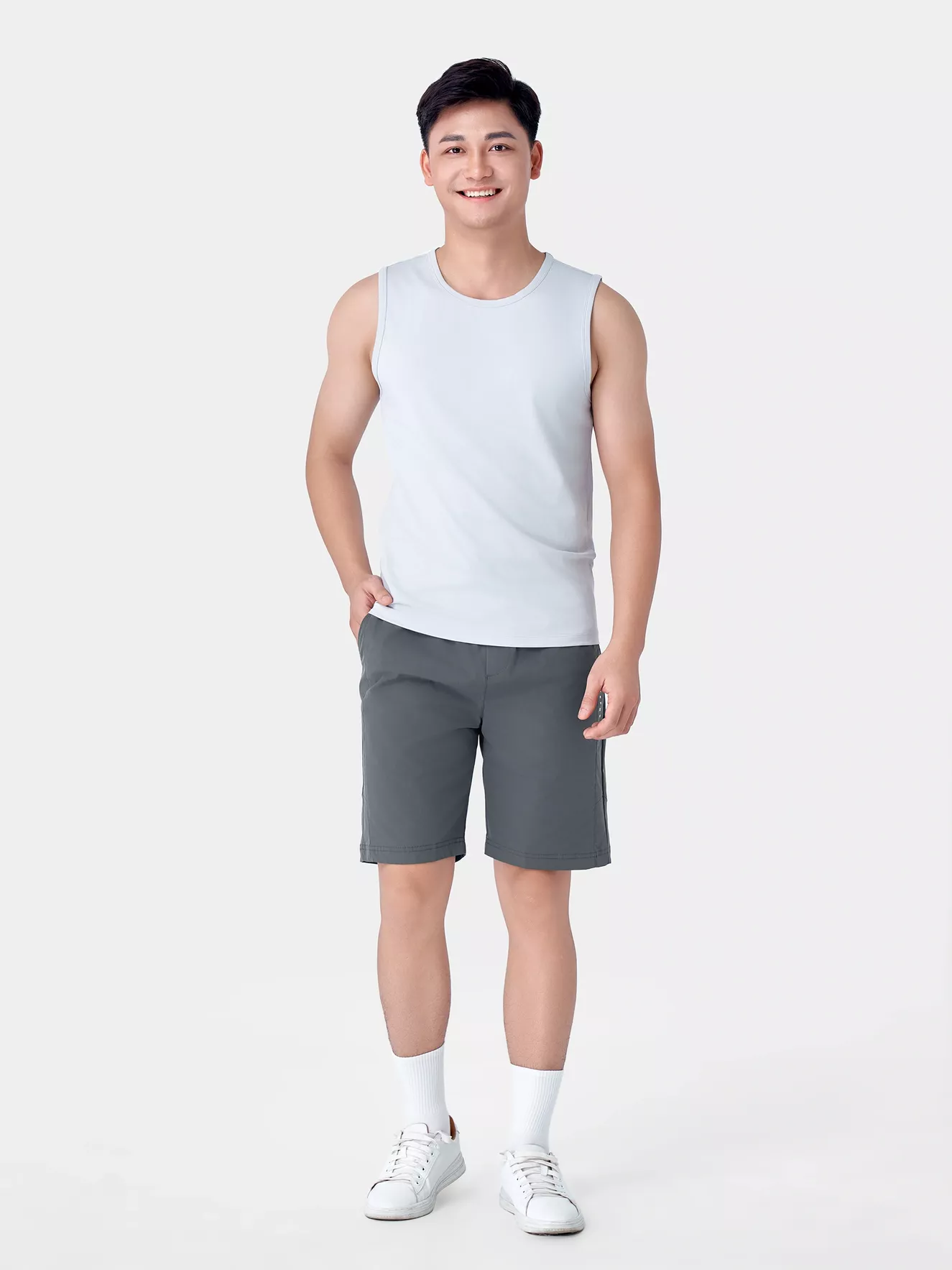 Áo Sát Nách Nam 5S Fashion Cotton Slimfit ASN24008
