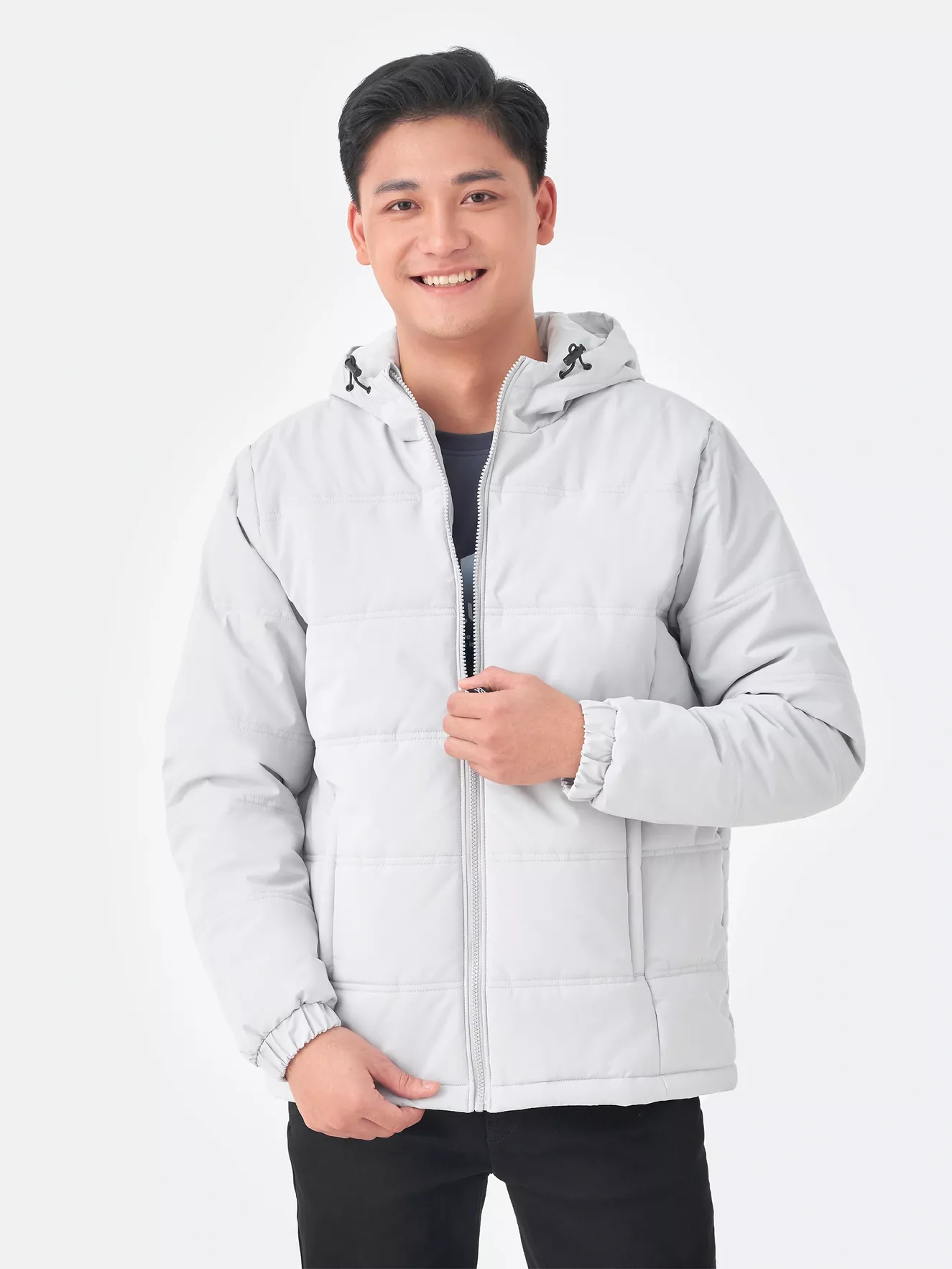 Áo Khoác Phao Nam Trơn 5S Fashion Chần Bông Xay AKC23016