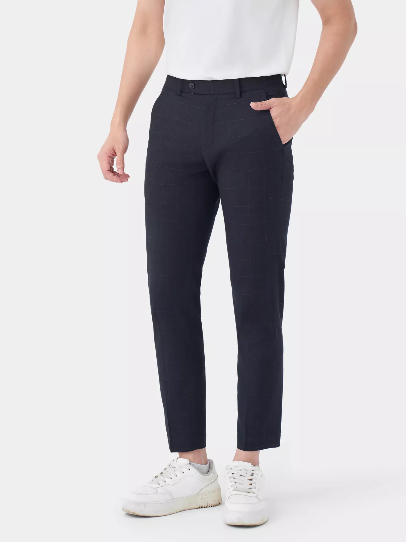 Quần Tây Nam 5S Fashion Kẻ Caro Smart Fit QAU23068