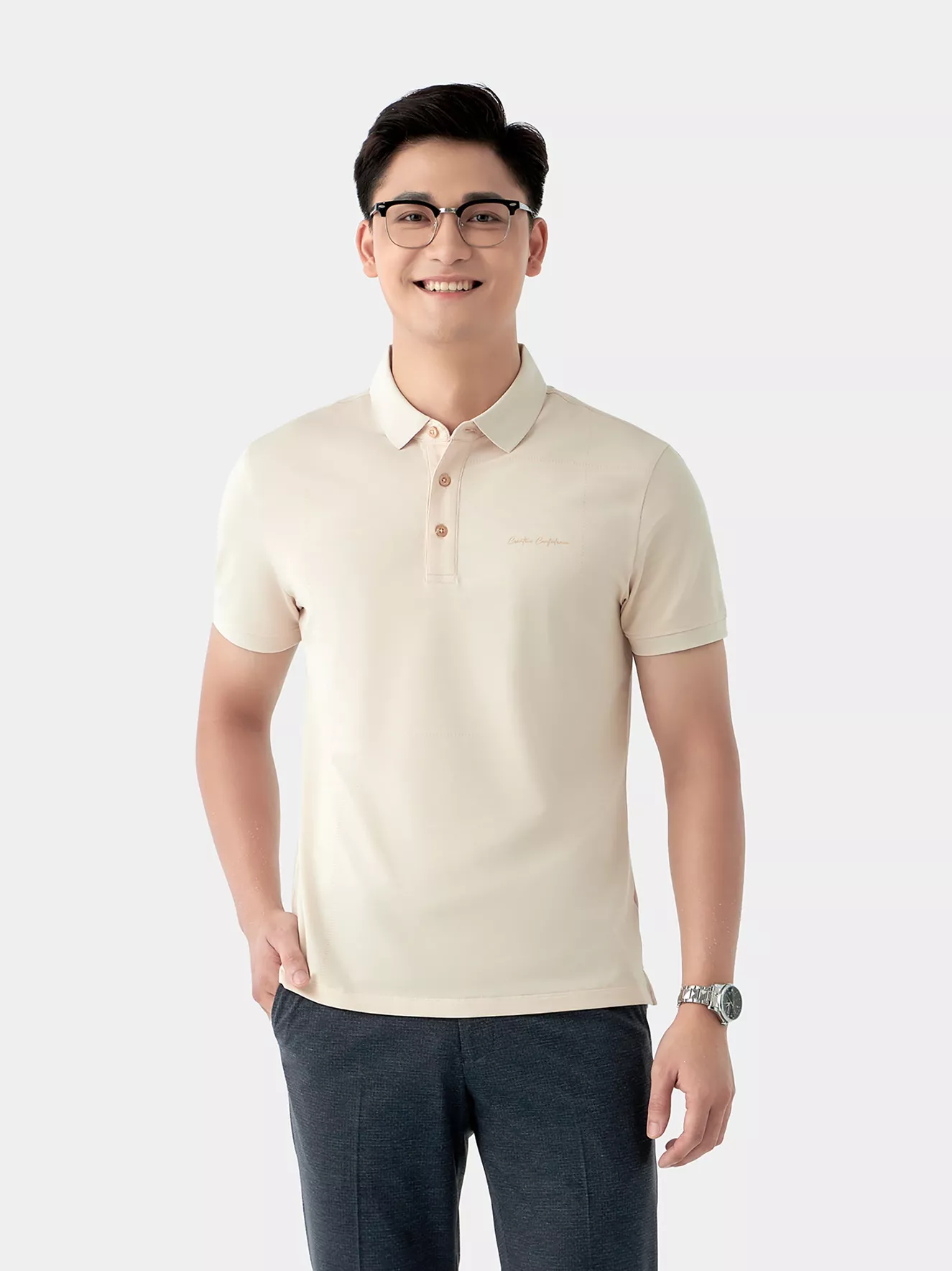 Áo Polo Nam 5S Fashion In Tràn APC24028