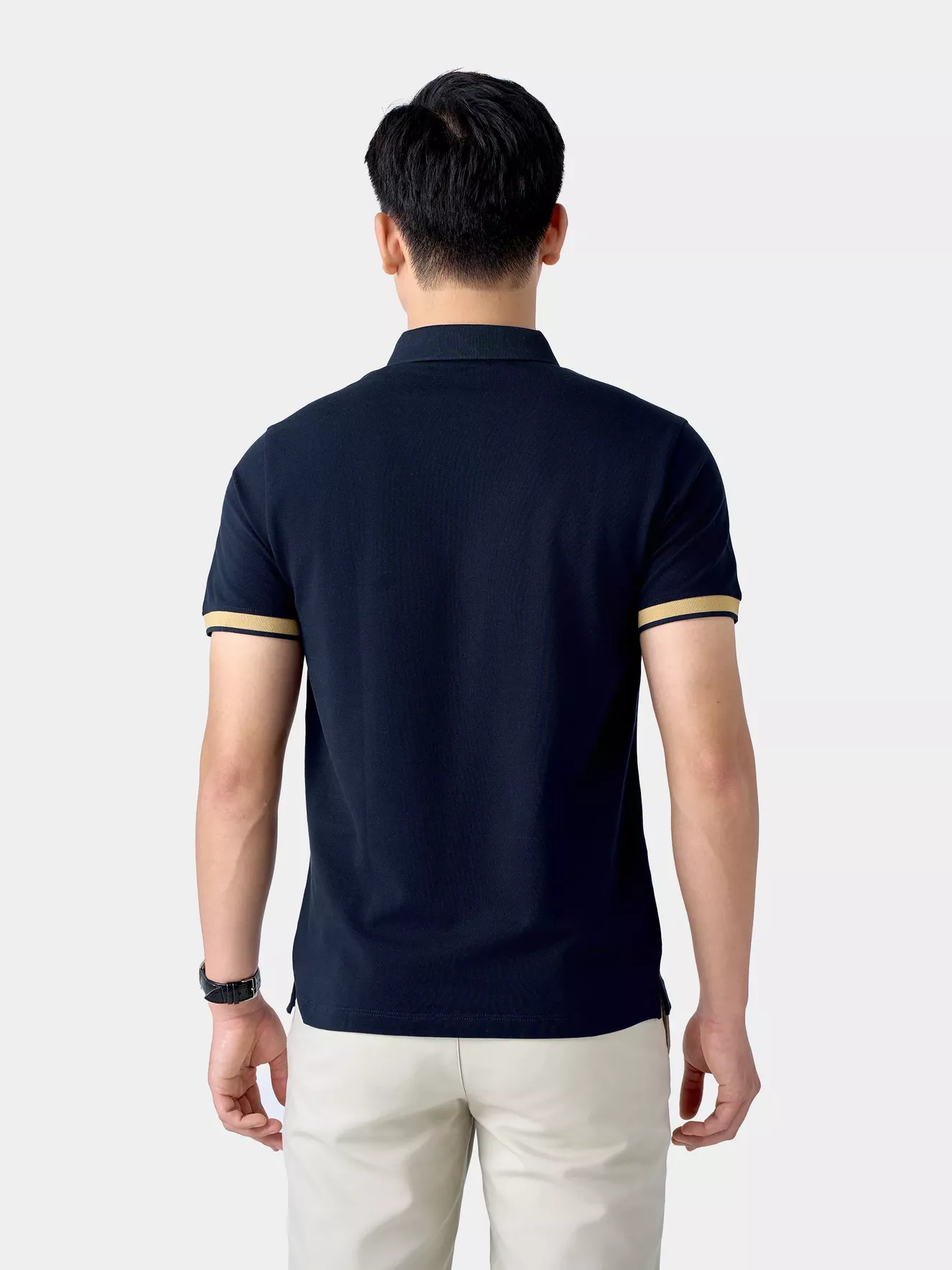 Áo Polo Nam 5S Fashion Can Phối Phom Slimfit APC24058