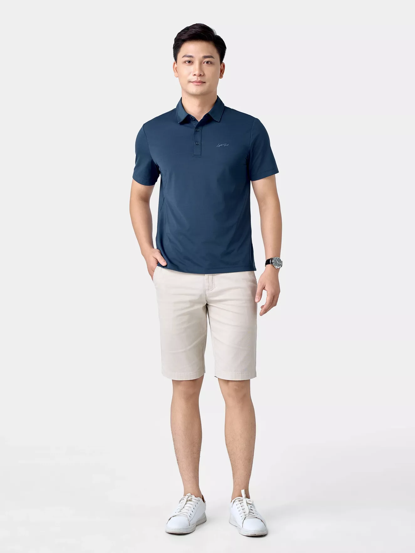 Áo Polo Nam 5S Fashion In Chữ Phom Regular APC24013