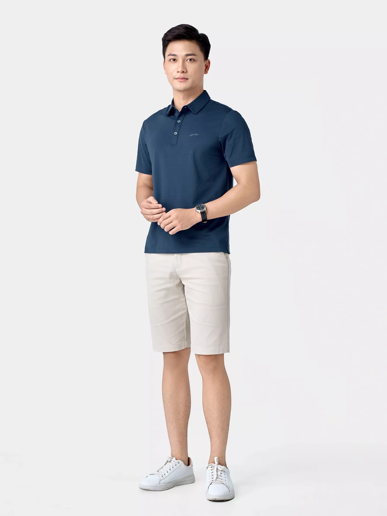 Áo Polo Nam 5S Fashion In Chữ Phom Regular APC24013
