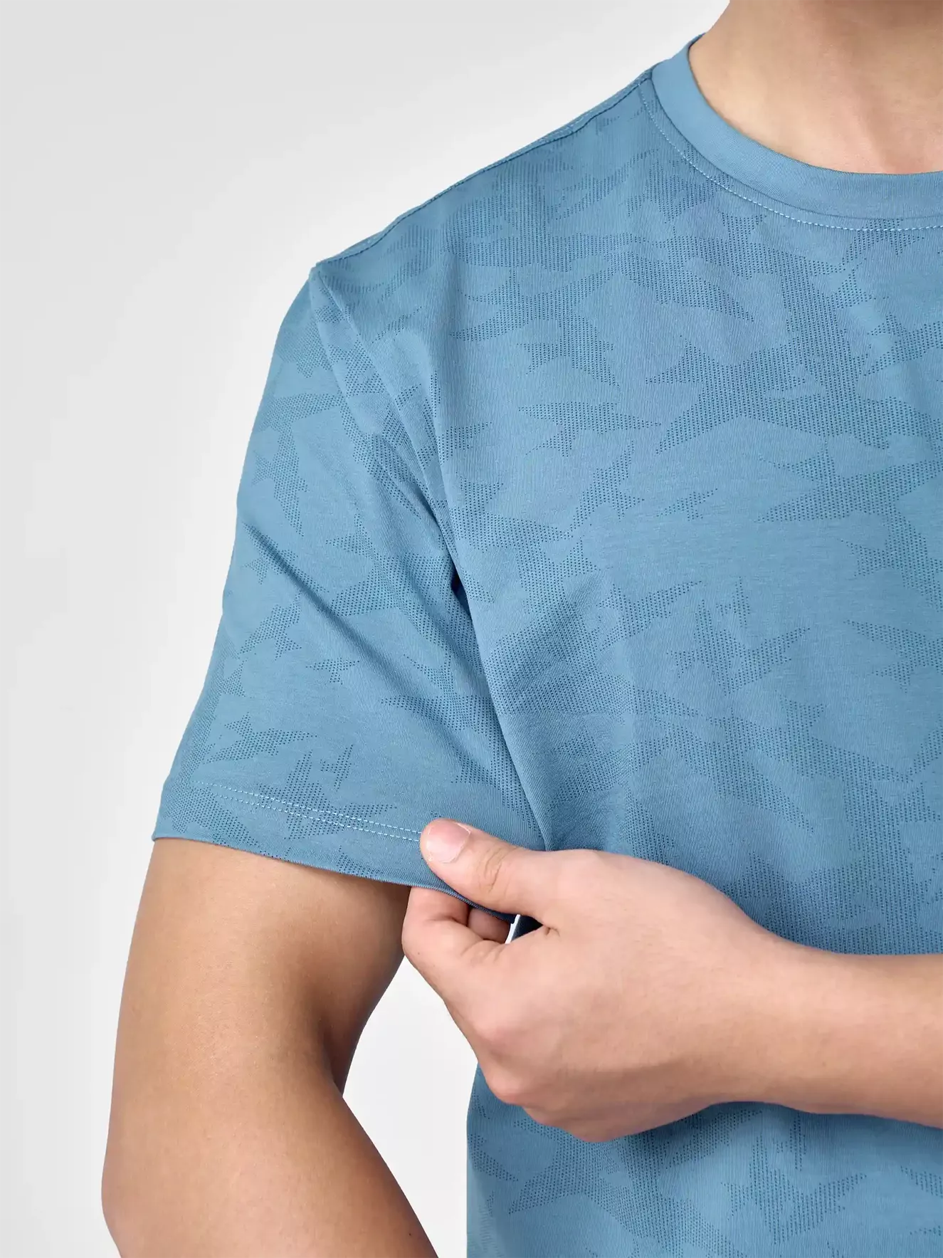 Áo Thun Nam Ngắn Tay 5S Fashion Cotton In Họa Tiết Casual ATS24008