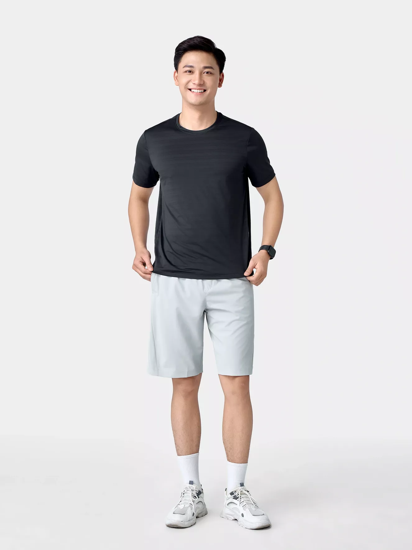 Áo Thun Nam Thể Thao Ngắn Tay 5S Fashion Phom Regular ATS24038