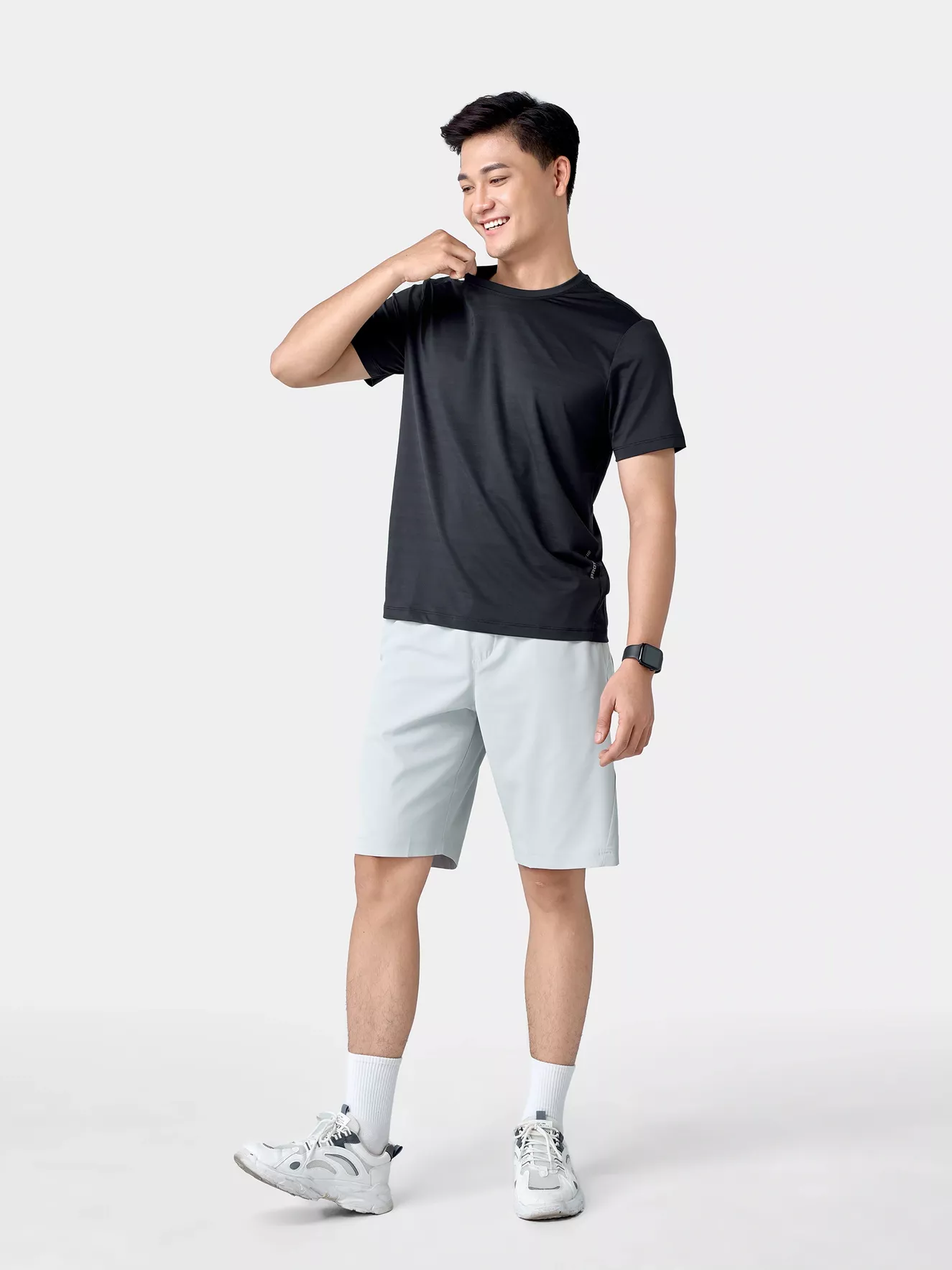 Áo Thun Nam Thể Thao Ngắn Tay 5S Fashion Phom Regular ATS24038