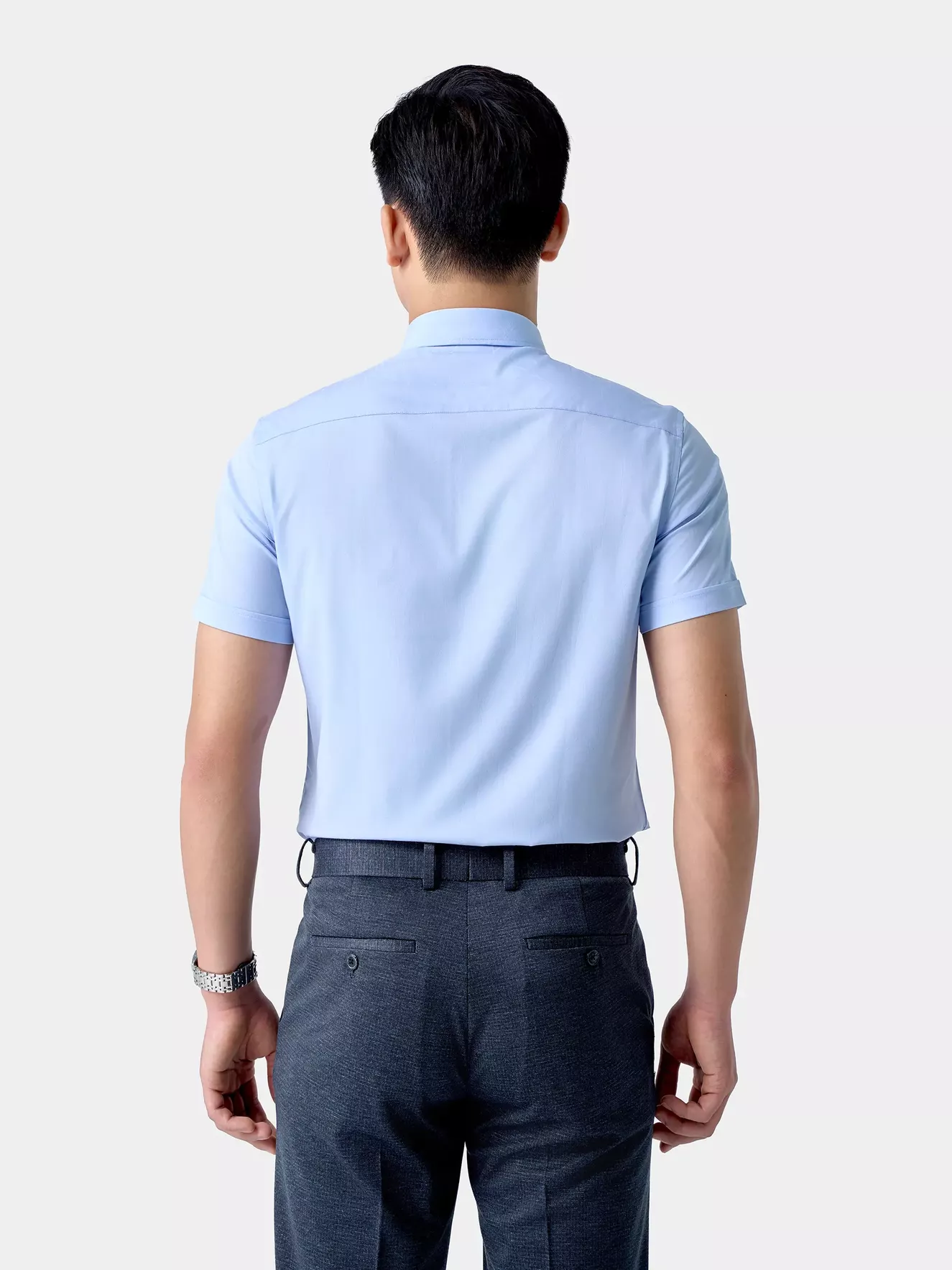 Áo Sơ Mi Nam Ngắn Tay 5S Fashion Họa Tiết Phom Slimfit ASC24046