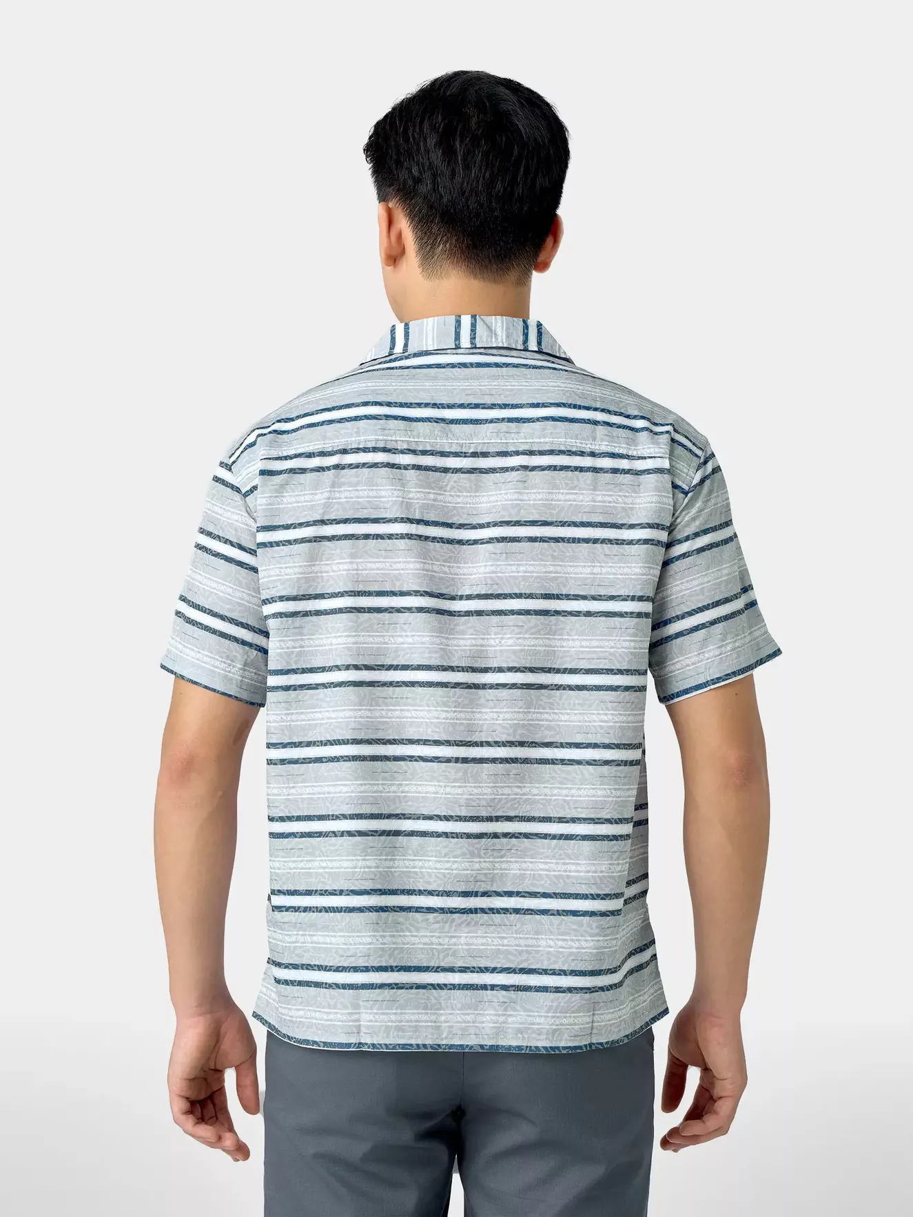 Áo Sơ Mi Nam Ngắn Tay 5S Fashion Họa Tiết Phom Casual ASC24080