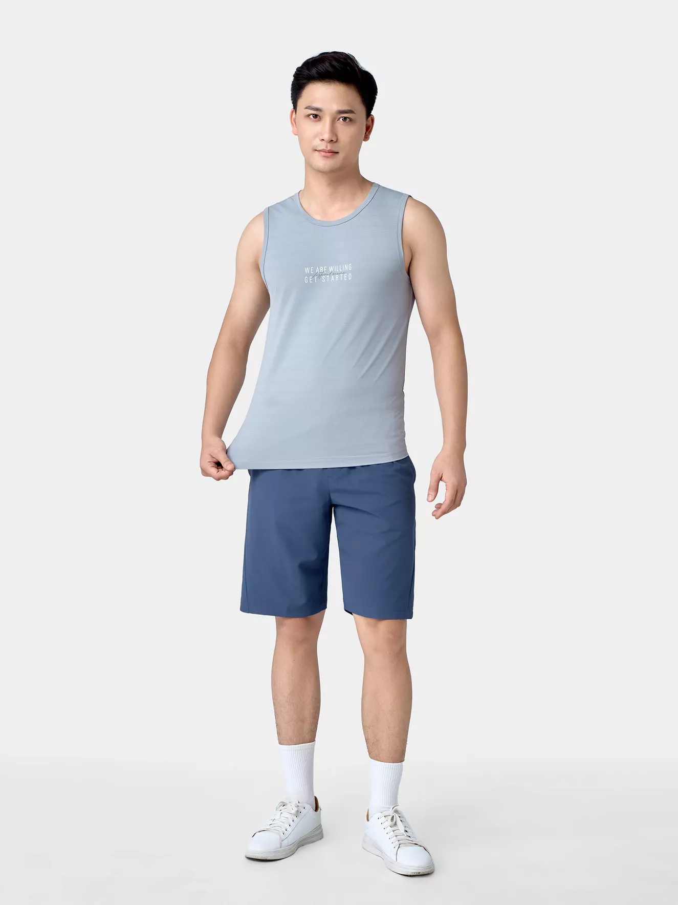 Áo Sát Nách Nam 5S Fashion In Chữ Phom Slimfit ASN24002