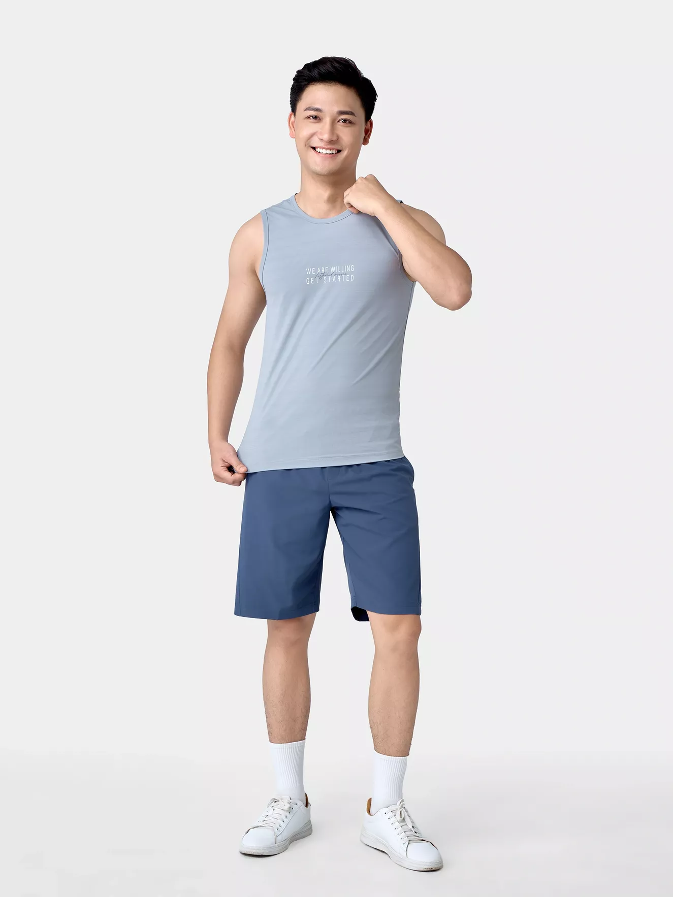 Áo Sát Nách Nam 5S Fashion In Chữ Phom Slimfit ASN24002