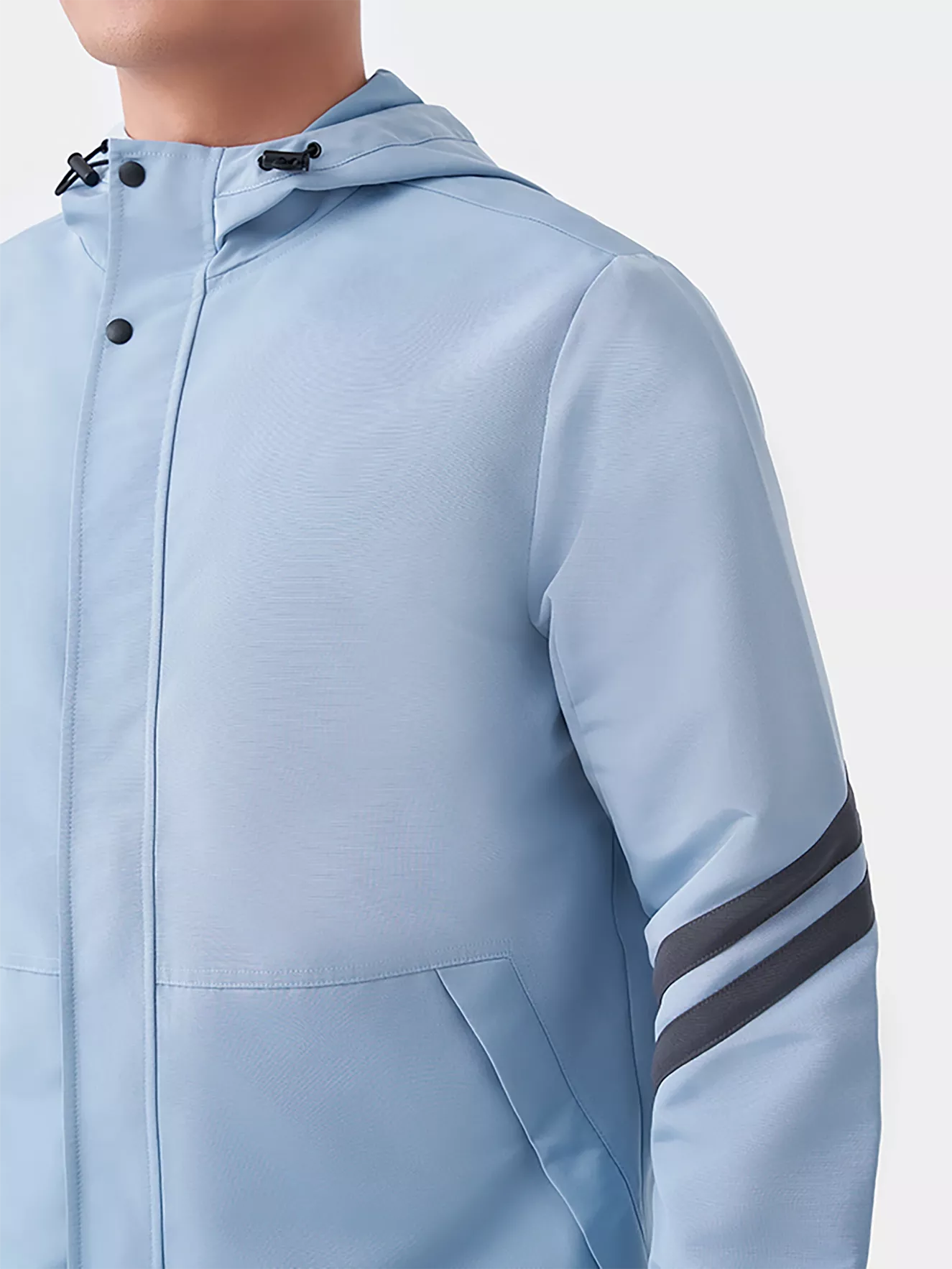 Áo Khoác Gió Nam Thể Thao 5S Fashion Kẻ Sọc Tay Slimfit AKG23020