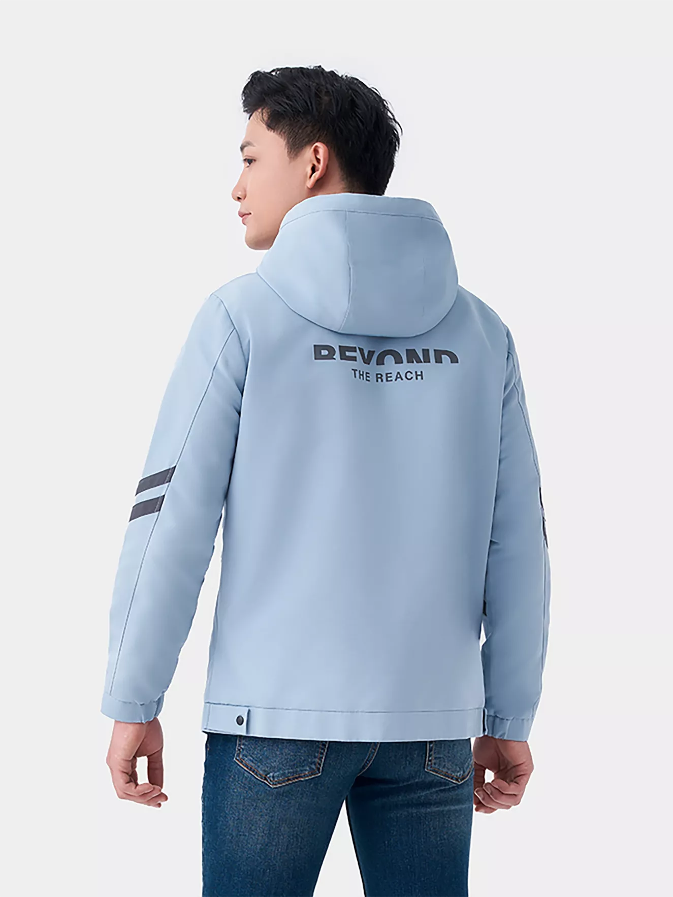 Áo Khoác Gió Nam Thể Thao 5S Fashion Kẻ Sọc Tay Slimfit AKG23020