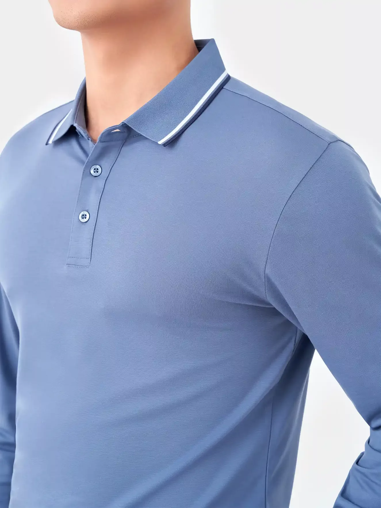 Áo Polo Dài Tay 5S Fashion Slimfit APD23001