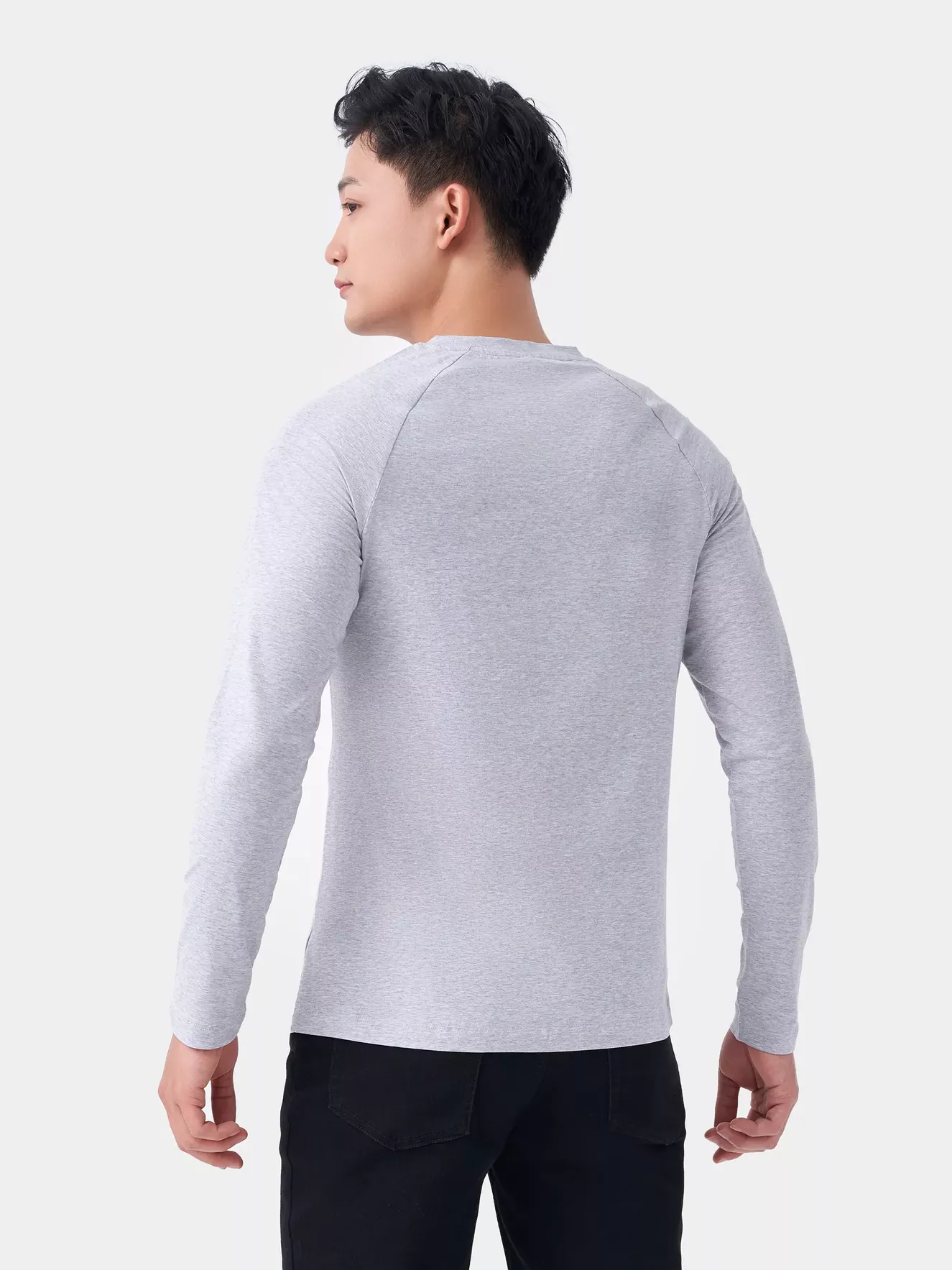 Áo Thun Nam Dài Tay Cổ Tròn Phối Tay Raglan 5S Fashion ATO23015
