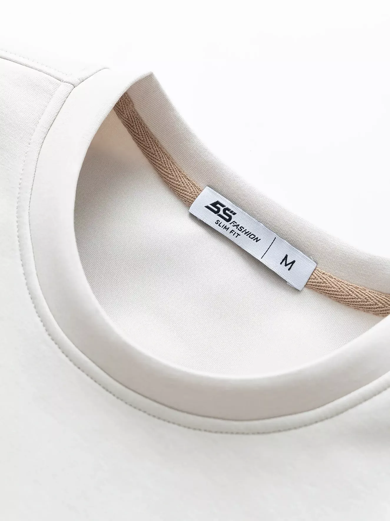 Áo Nỉ Cổ Tròn 5S Fashion In Nổi Slimfit ANO23016