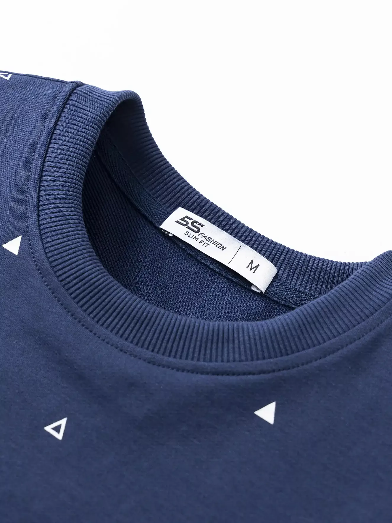 Áo Nỉ Cổ Tròn 5S Fashion In Tràn Slimfit ANO23028