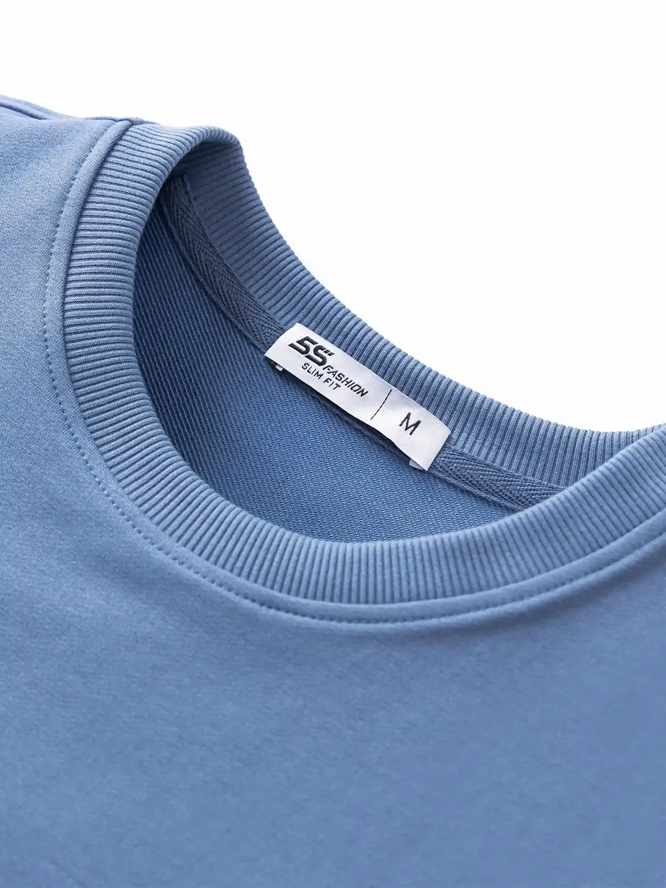 Áo Nỉ Cổ Tròn 5S Fashion Trơn Slimfit ANO23030