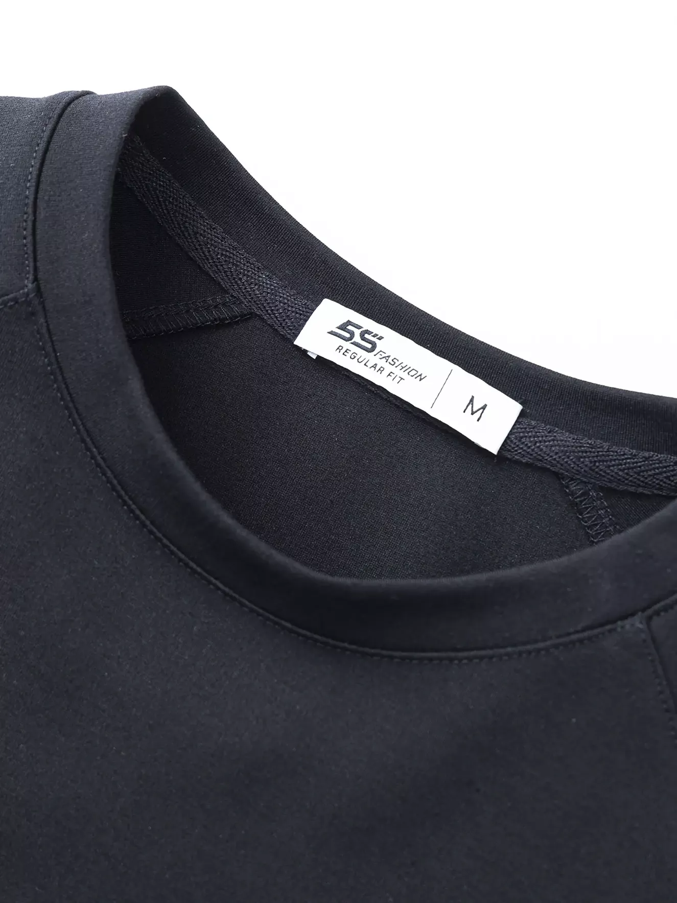 Áo Nỉ Cổ Tròn Tay Raglan Phối Túi Khóa 5S Fashion Regularfit ANO23002