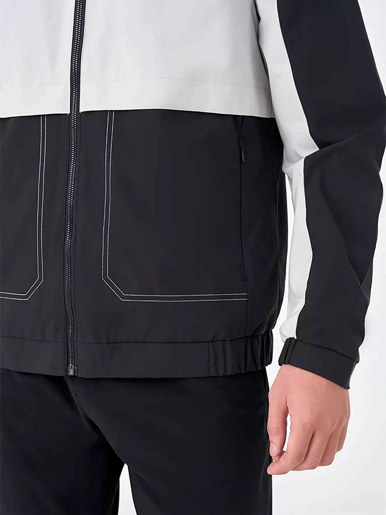 Áo khoác gió 2 lớp phối màu Slimfit 5S Fashion AKG23015