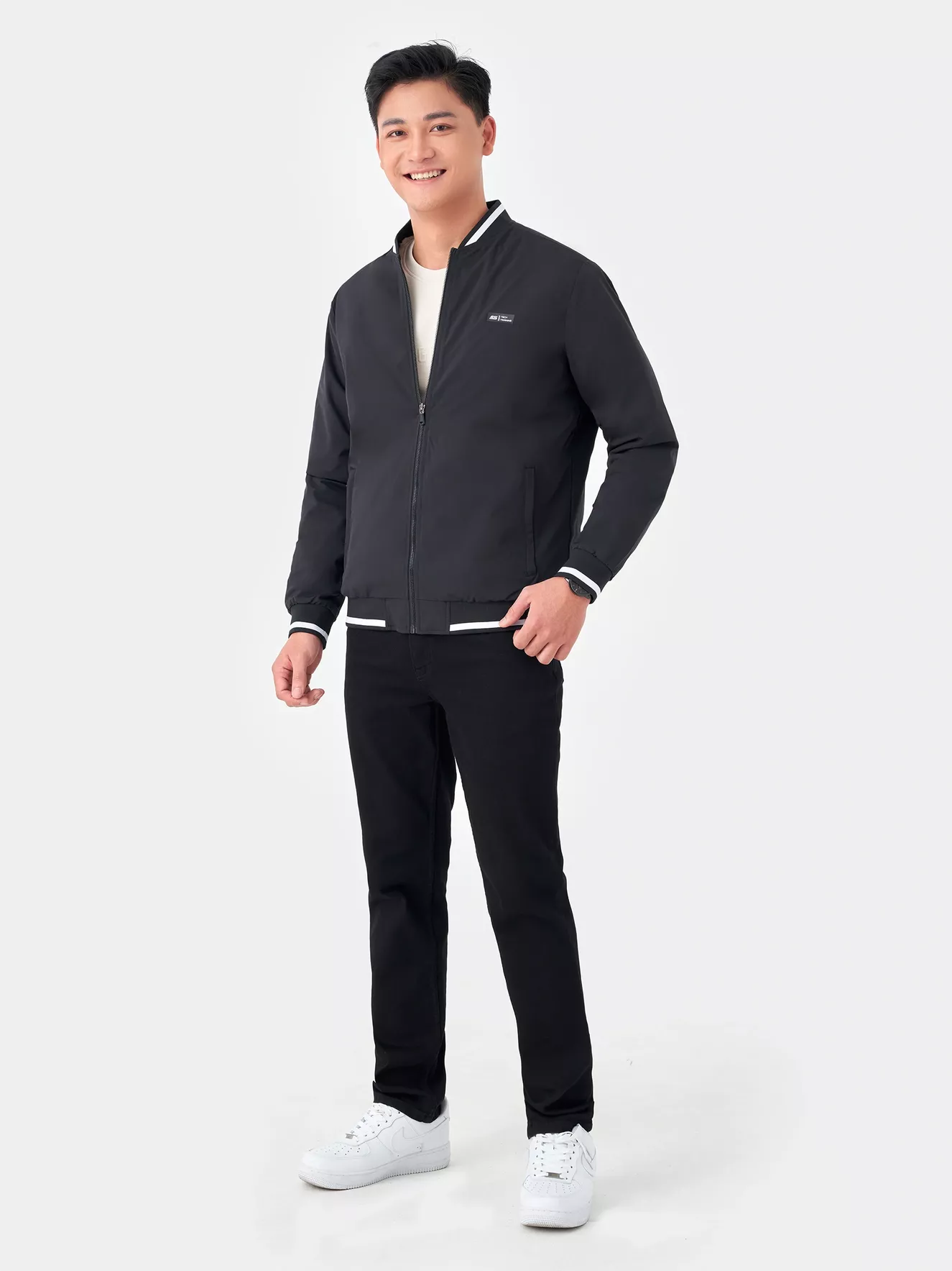 Áo Khoác Bomber Nam 2 Lớp Lót Lông 5S Fashion AKB23004