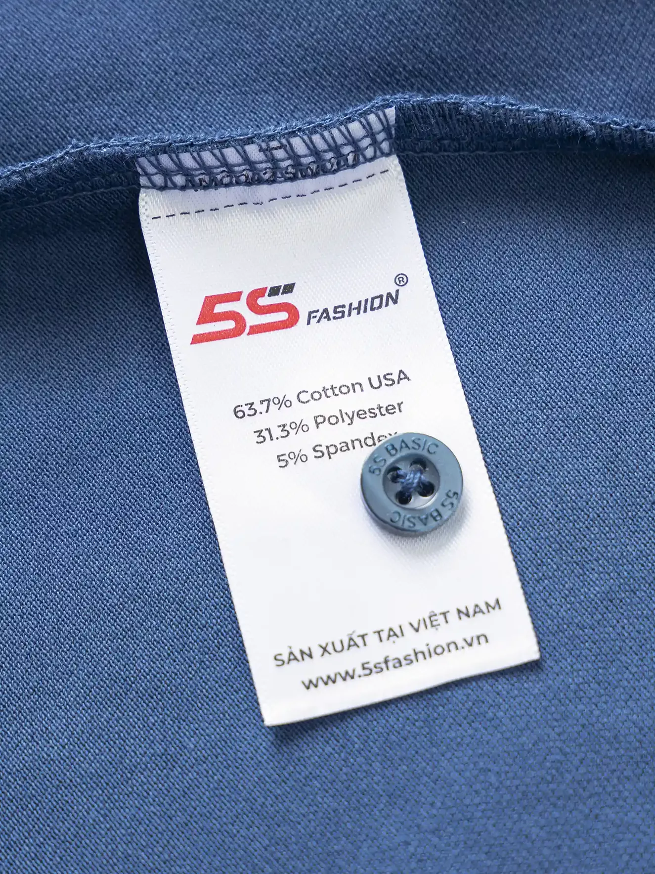 Áo Polo Dài Tay 5S Fashion Regular Fit APD23006