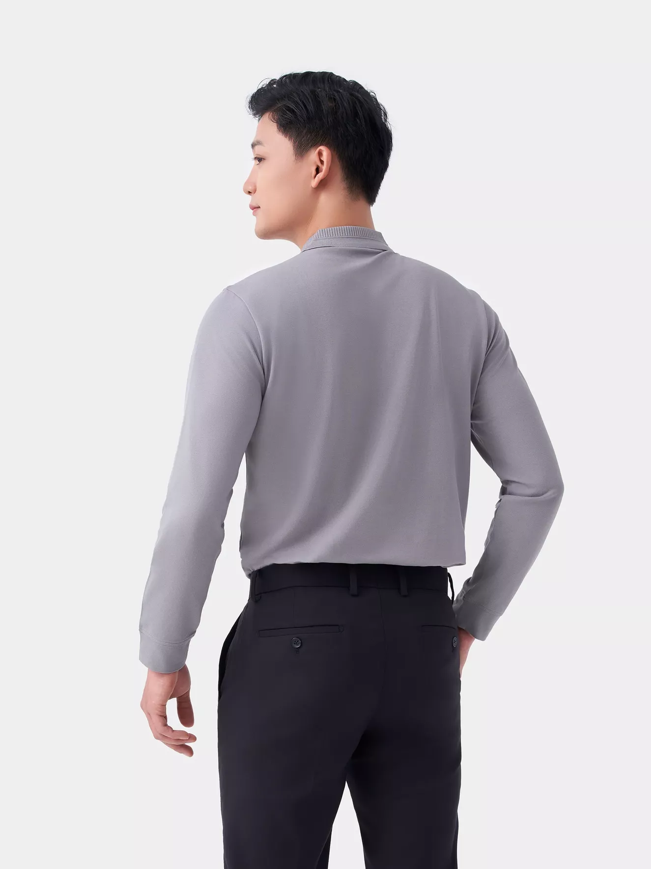 Áo Polo Dài Tay 5S Fashion Regular Fit APD23006