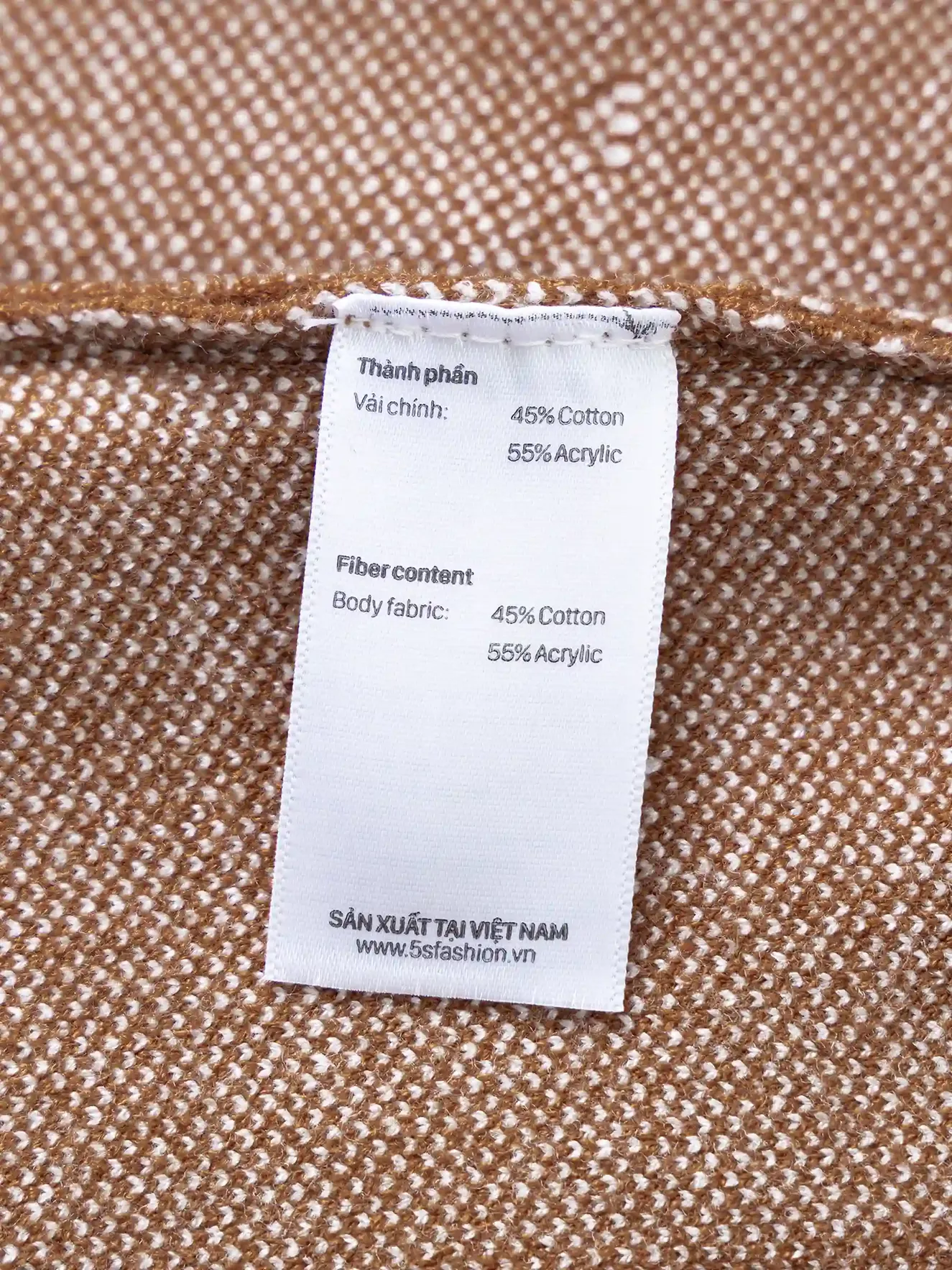 Áo Len Họa Tiết Tam Giác Nhỏ 5S Fashion Slim Fit ALO23006