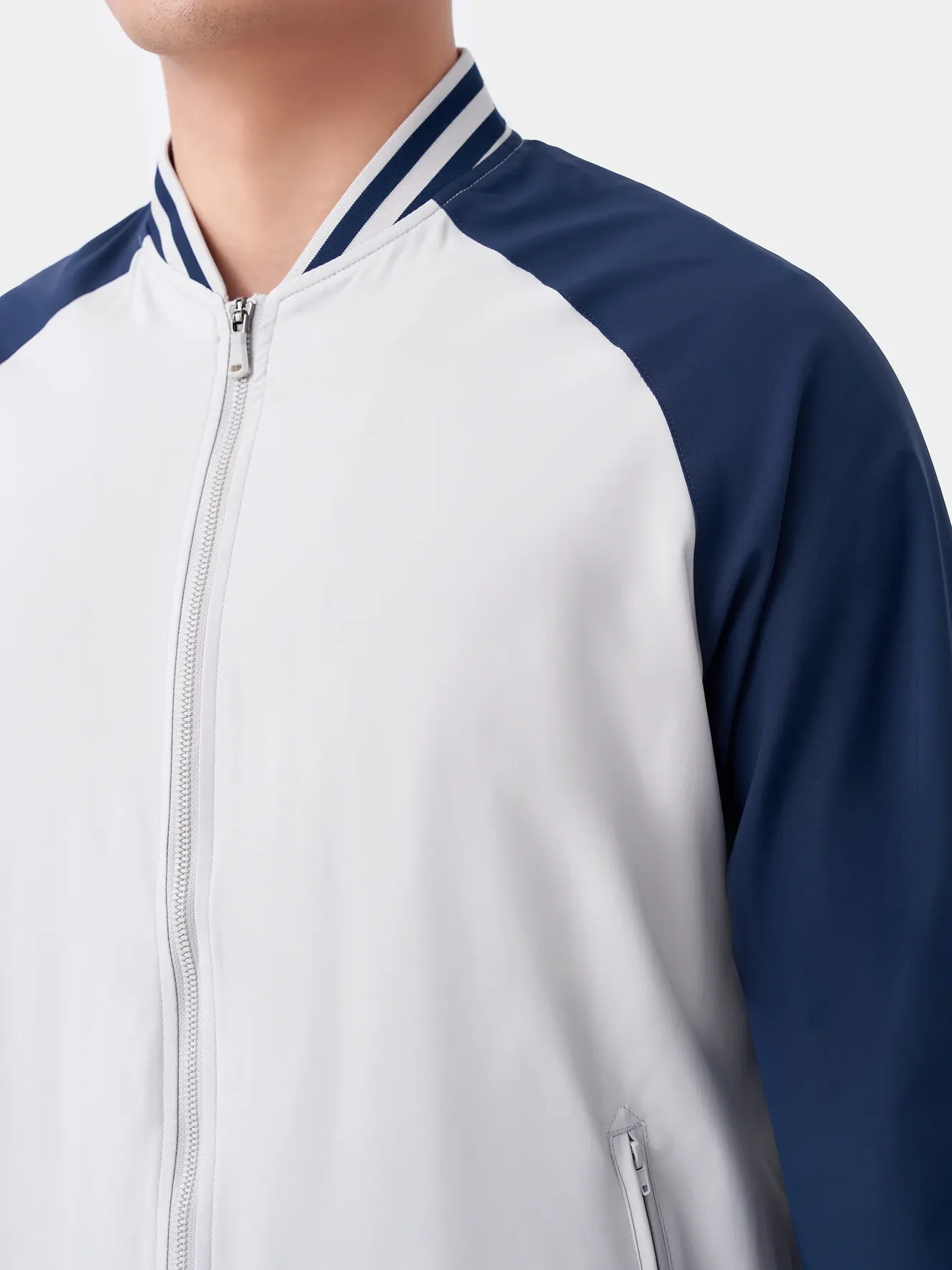 Áo Khoác Bomber Phối Màu 2 Lớp Lót Nỉ 5S Slimfit AKB23013