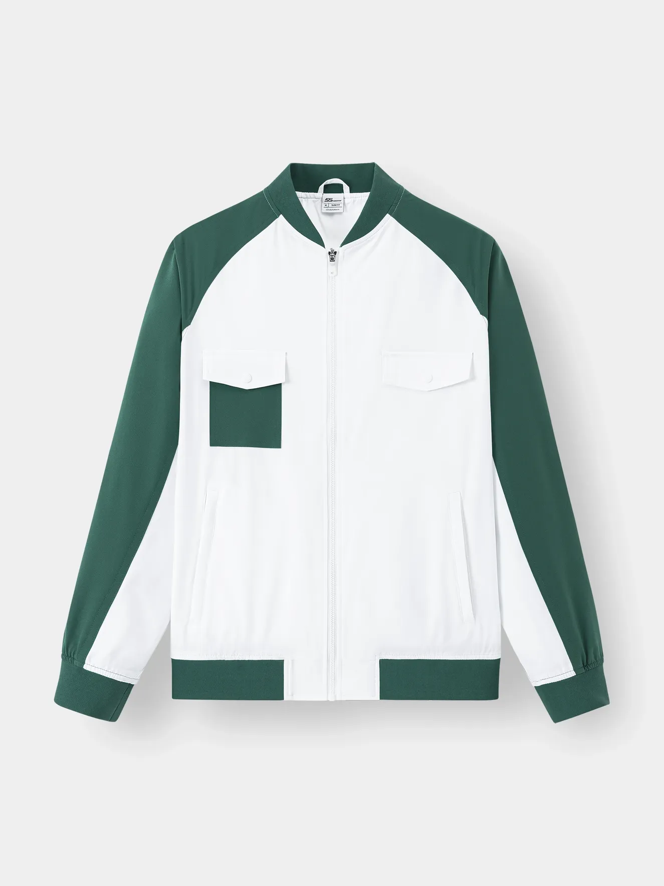 Áo Khoác Bomber 2 Lớp Lót Gió Phối Màu Tay Raglan 5S Fashion AKB23016