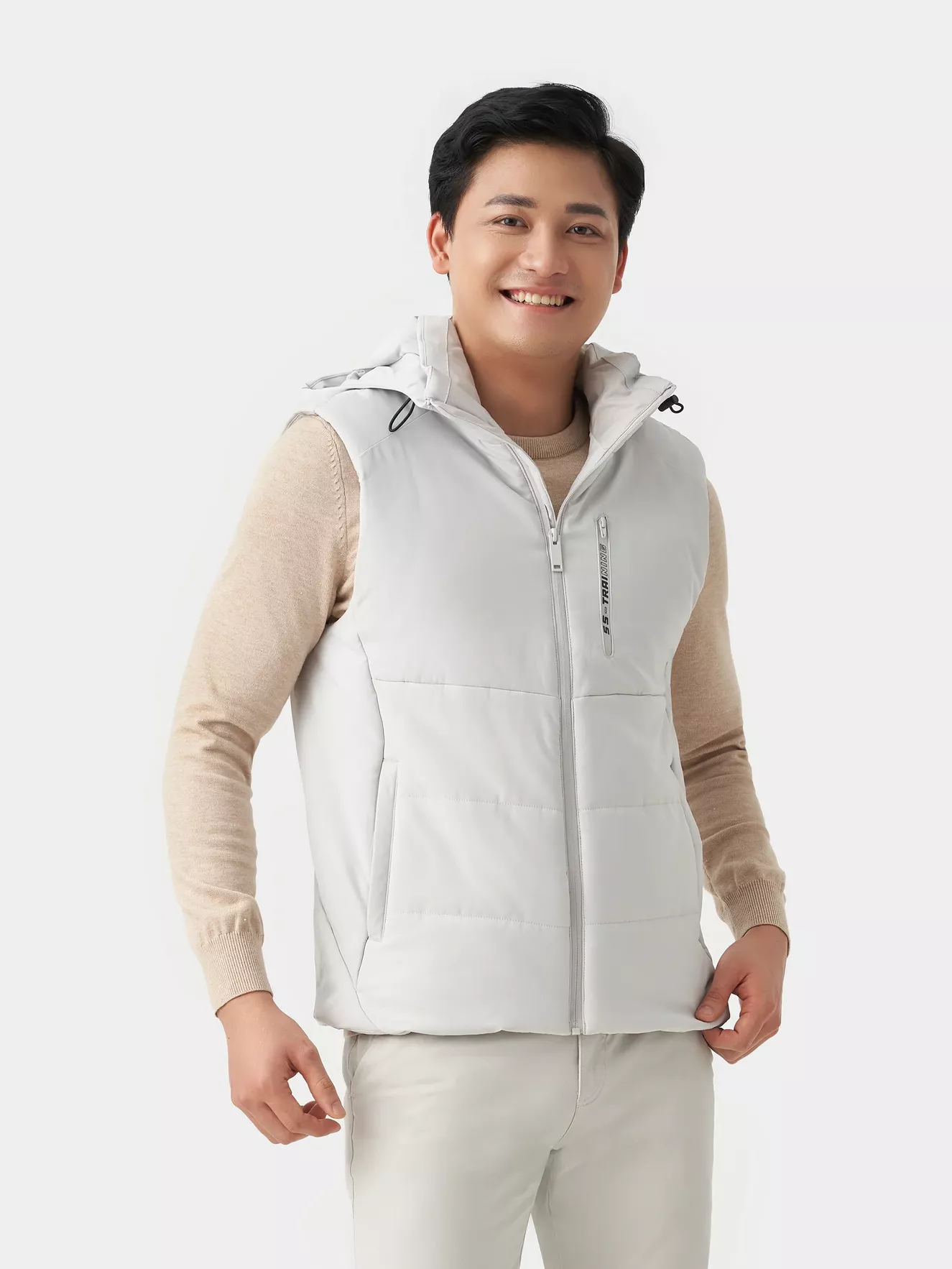 Áo Phao Gile Nam 5S Fashion Chần Bông Xay AKC23002