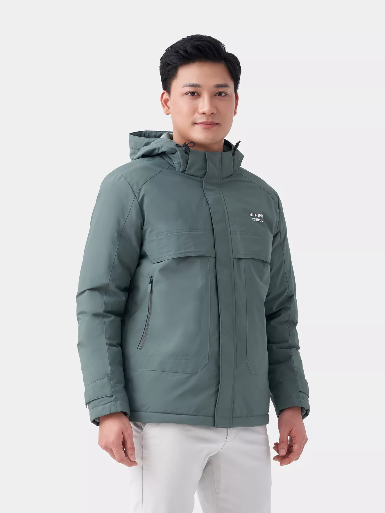 Áo Phao Dáng Dài 5S Fashion Slimfit Chần Bông Xay AKC23003