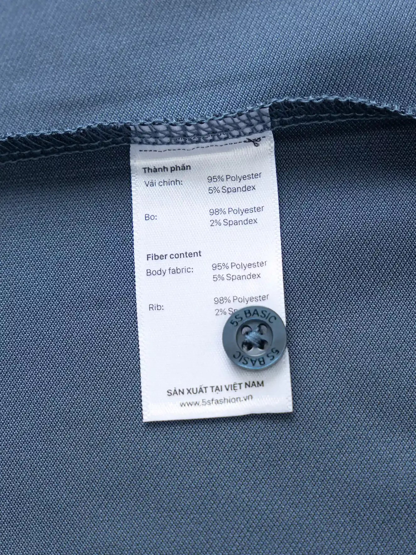 Áo Polo Dài Tay Phối Màu 5S Fashion Regularfit APD23003