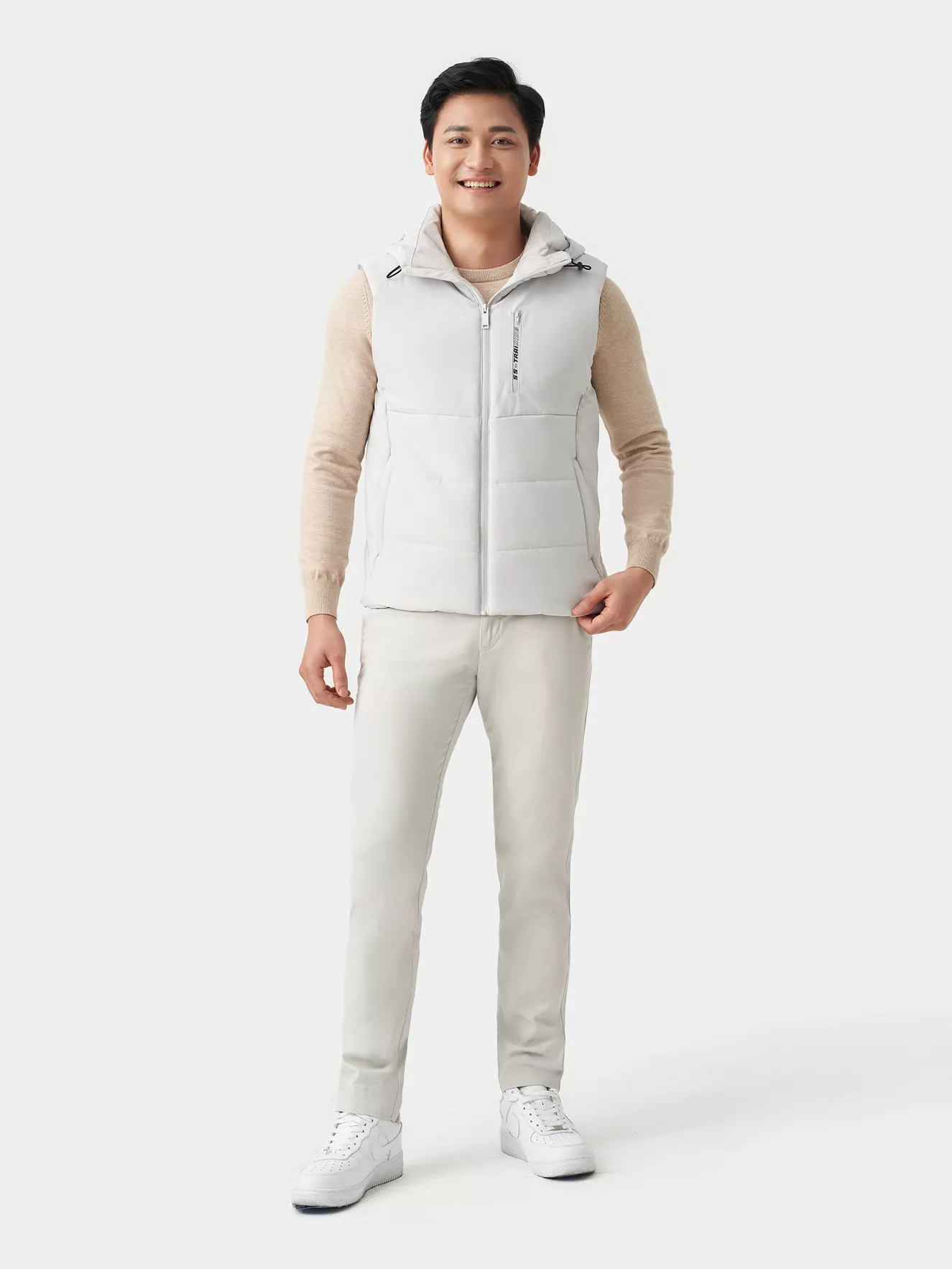 Áo Phao Gile Nam 5S Fashion Chần Bông Xay AKC23002