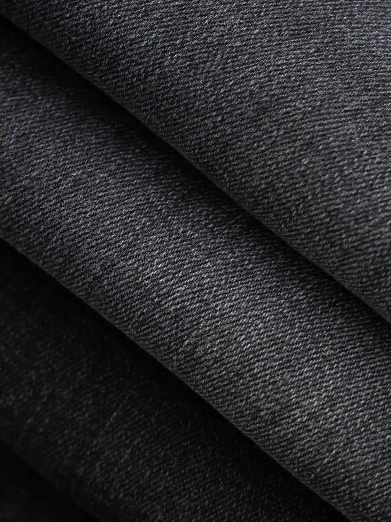 Quần Jean Nam 5S Fashion Màu Ghi Đen Regular QJE24013