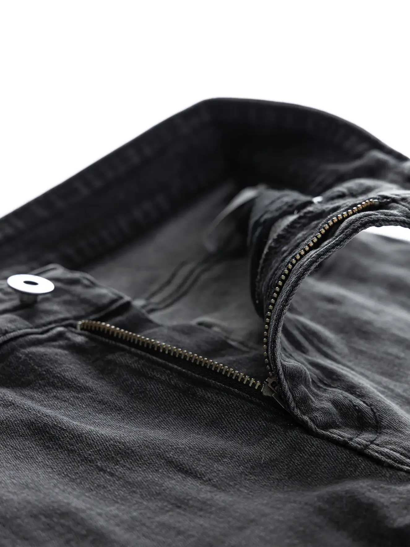 Quần Jean Nam 5S Fashion Màu Ghi Đen Regular QJE24013