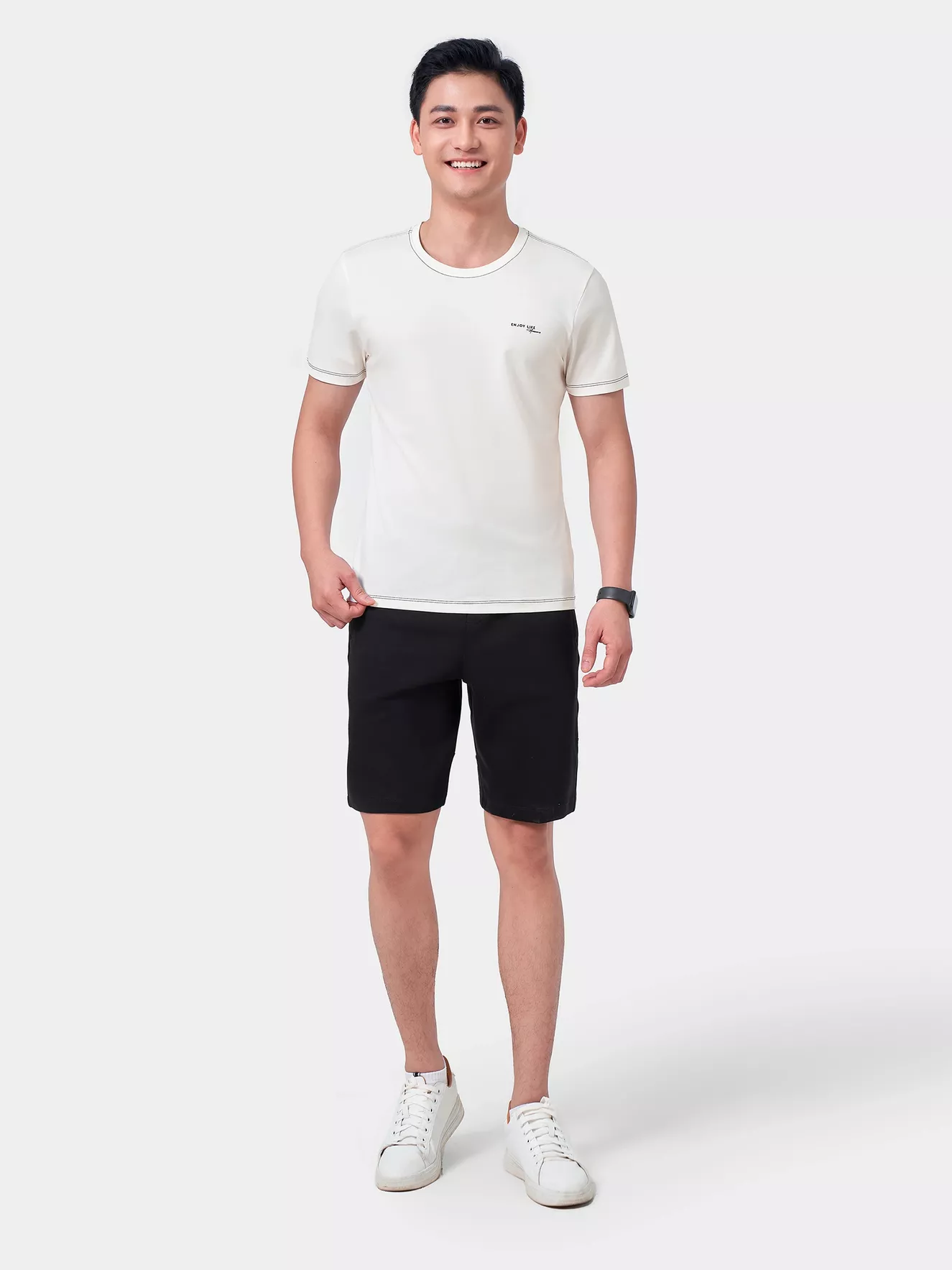 Quần Short Casual Nam 5S Fashion Slimfit QSC24012
