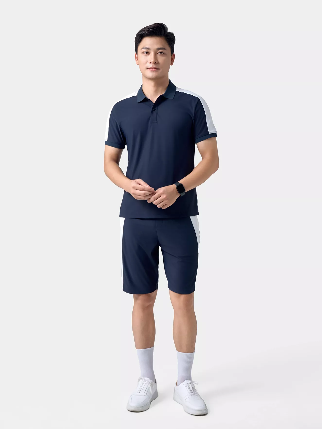 Bộ Quần Áo Thể Thao Nam 5S Fashion Can Phối Phom Slimfit BAPC24005-BQST24005