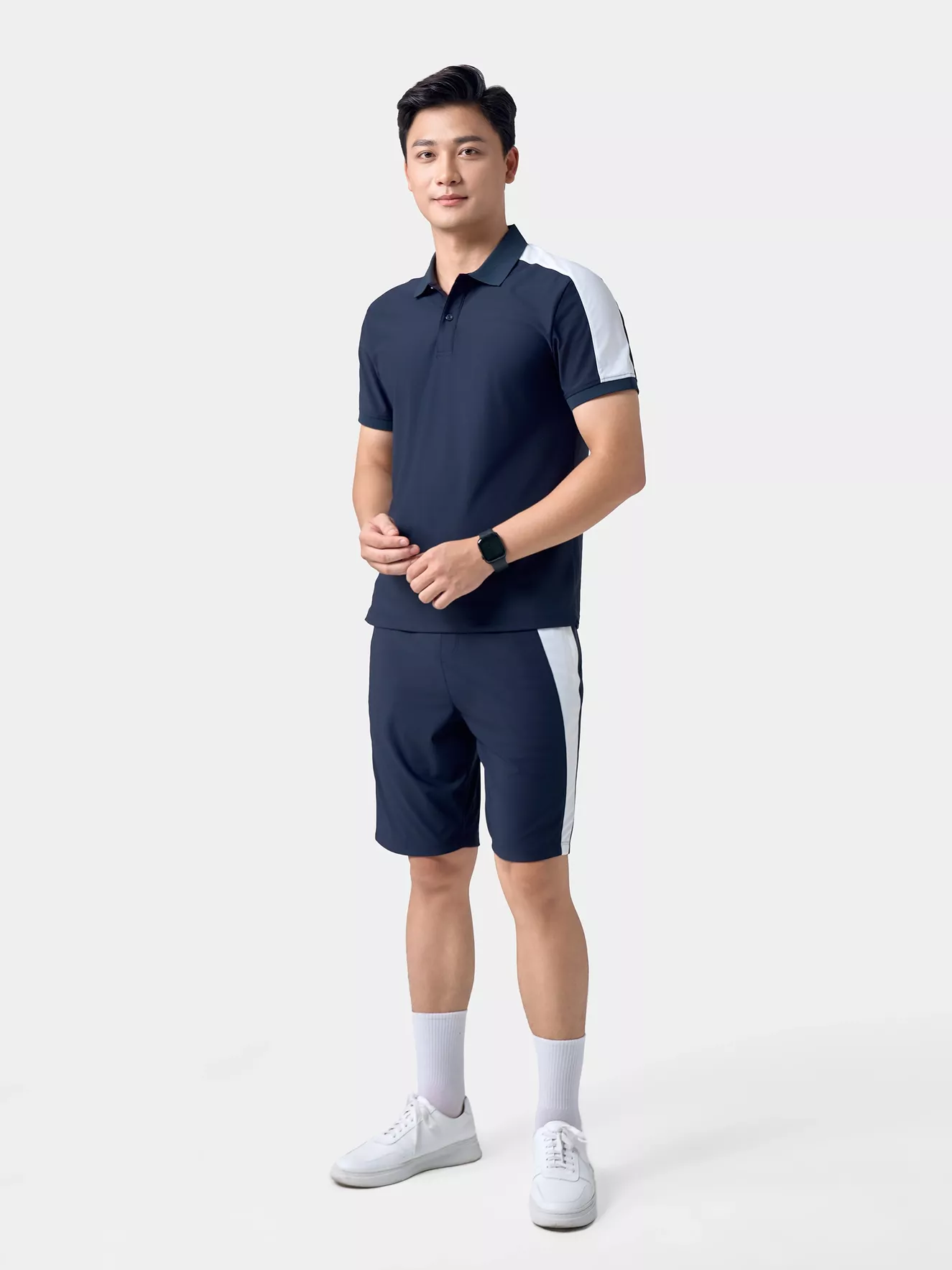 Bộ Quần Áo Thể Thao Nam 5S Fashion Can Phối Phom Slimfit BAPC24005-BQST24005