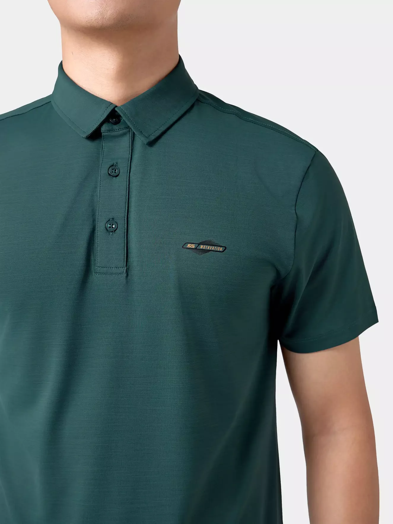 Áo Polo Nam Thể Thao 5S Fashion In Chữ Phom Slimfit APC24018