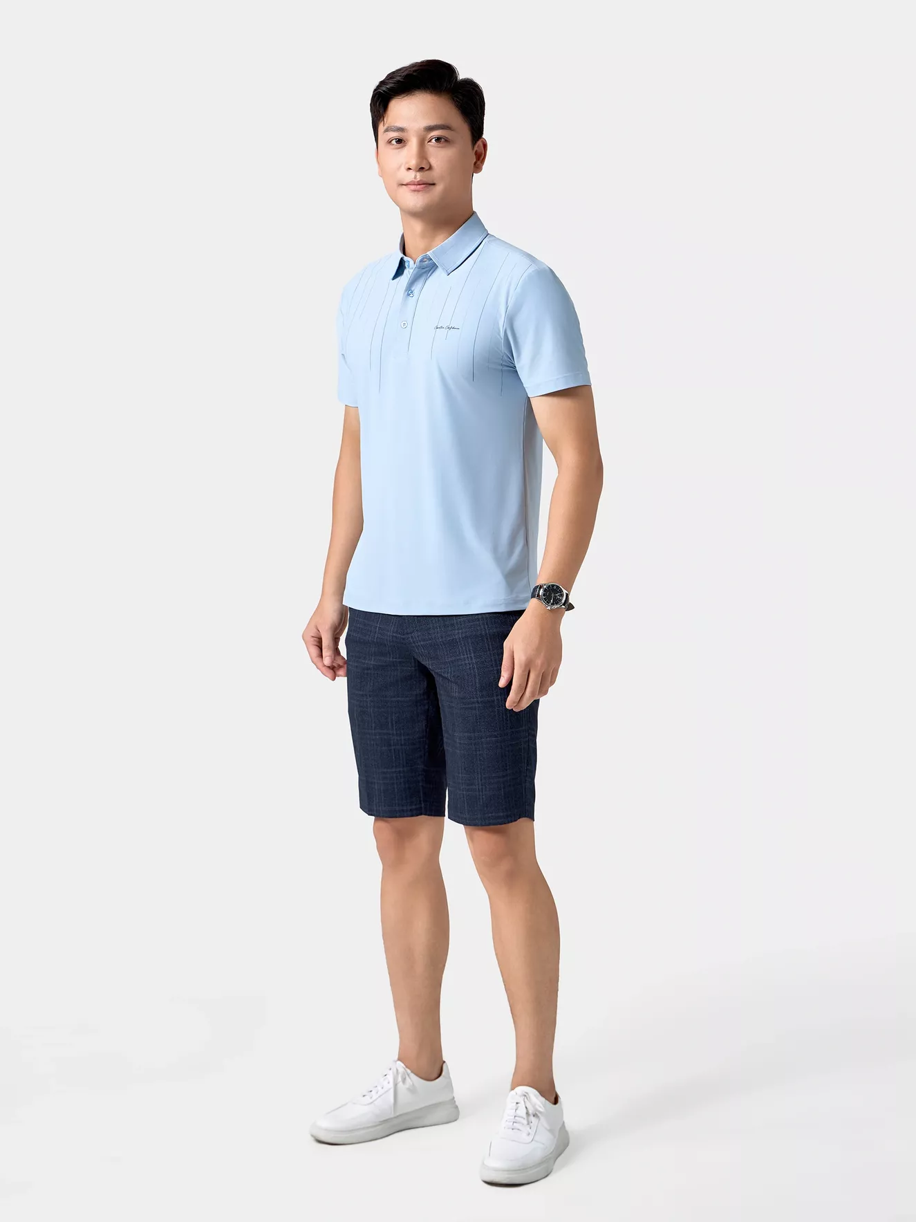 Áo Polo Nam 5S Fashion Họa Tiết Phom Slimfit APC24031