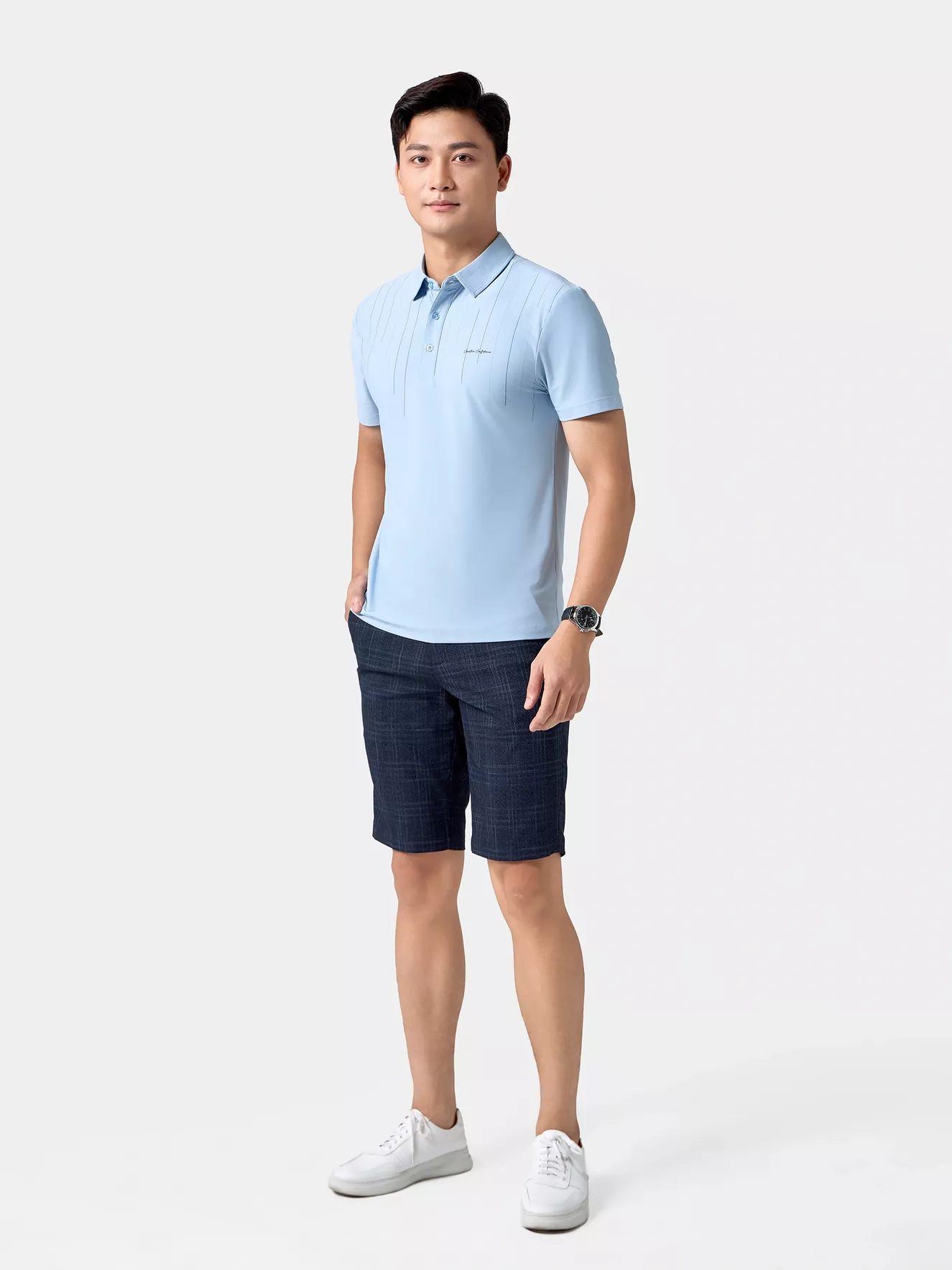 Áo Polo Nam 5S Fashion Họa Tiết Phom Slimfit APC24031
