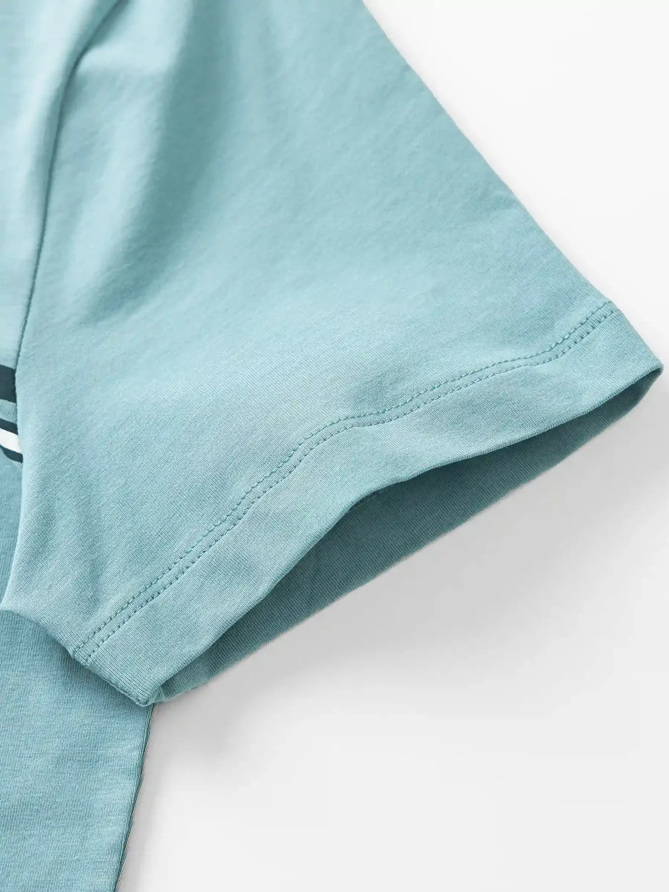 Áo Thun Nam Ngắn Tay 5S Fashion Cotton Phối In Ngang Ngực ATS24020