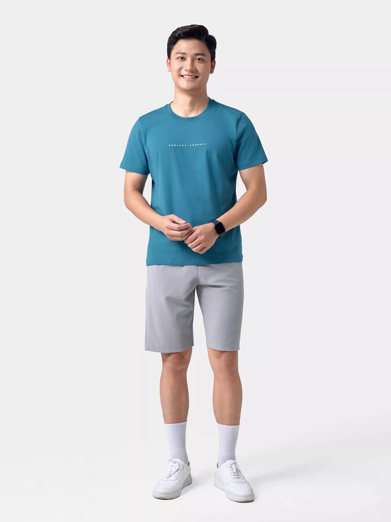 Áo Thun Nam 5S Fashion Cotton Basic Phom Regular ATS24034