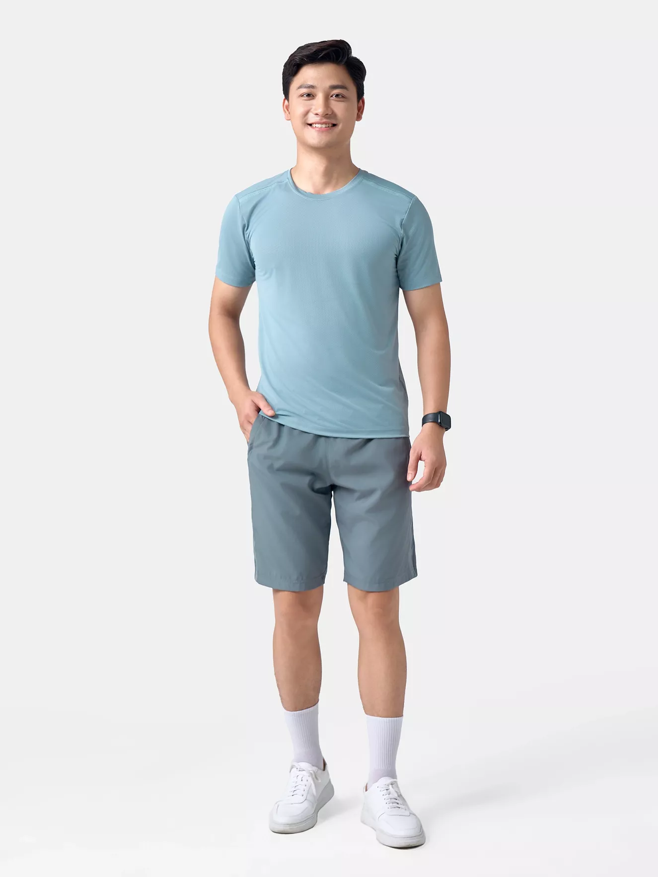Áo Thun Nam 5S Fashion Chất Liệu Thể Thao Phom Slimfit ATS24039