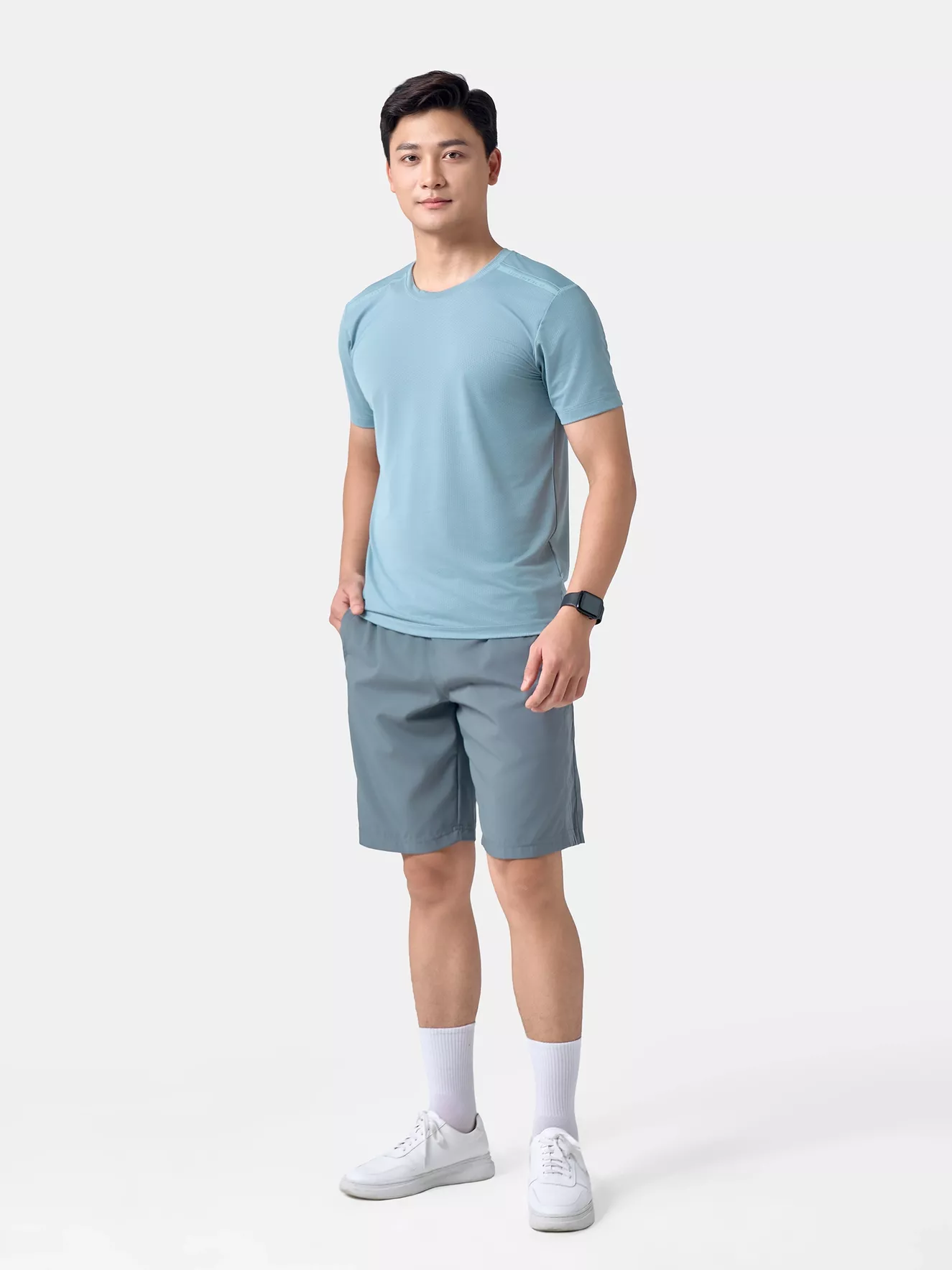 Áo Thun Nam 5S Fashion Chất Liệu Thể Thao Phom Slimfit ATS24039