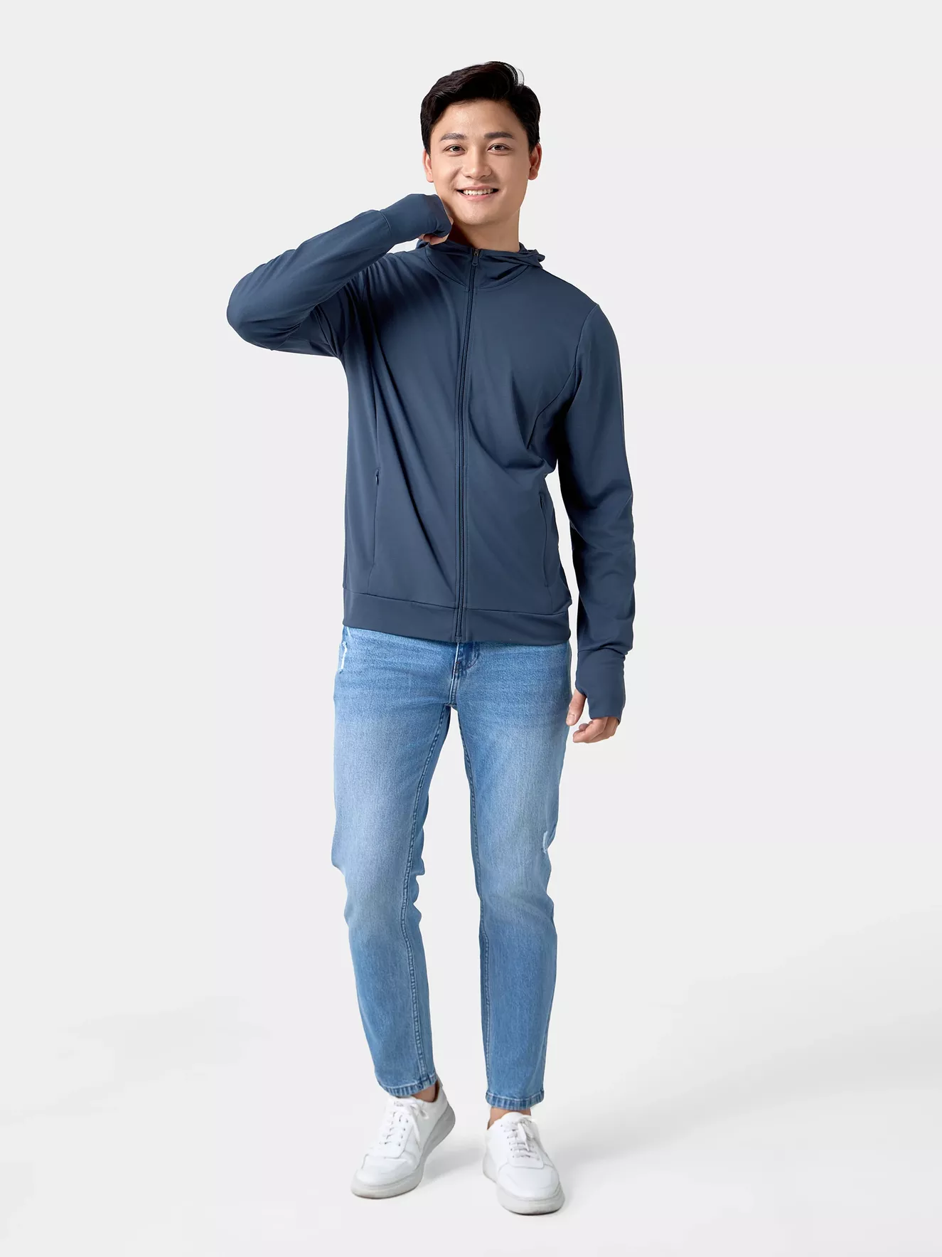 Áo Chống Nắng Nam 5S Fashion Trơn Slimfit ACN24006
